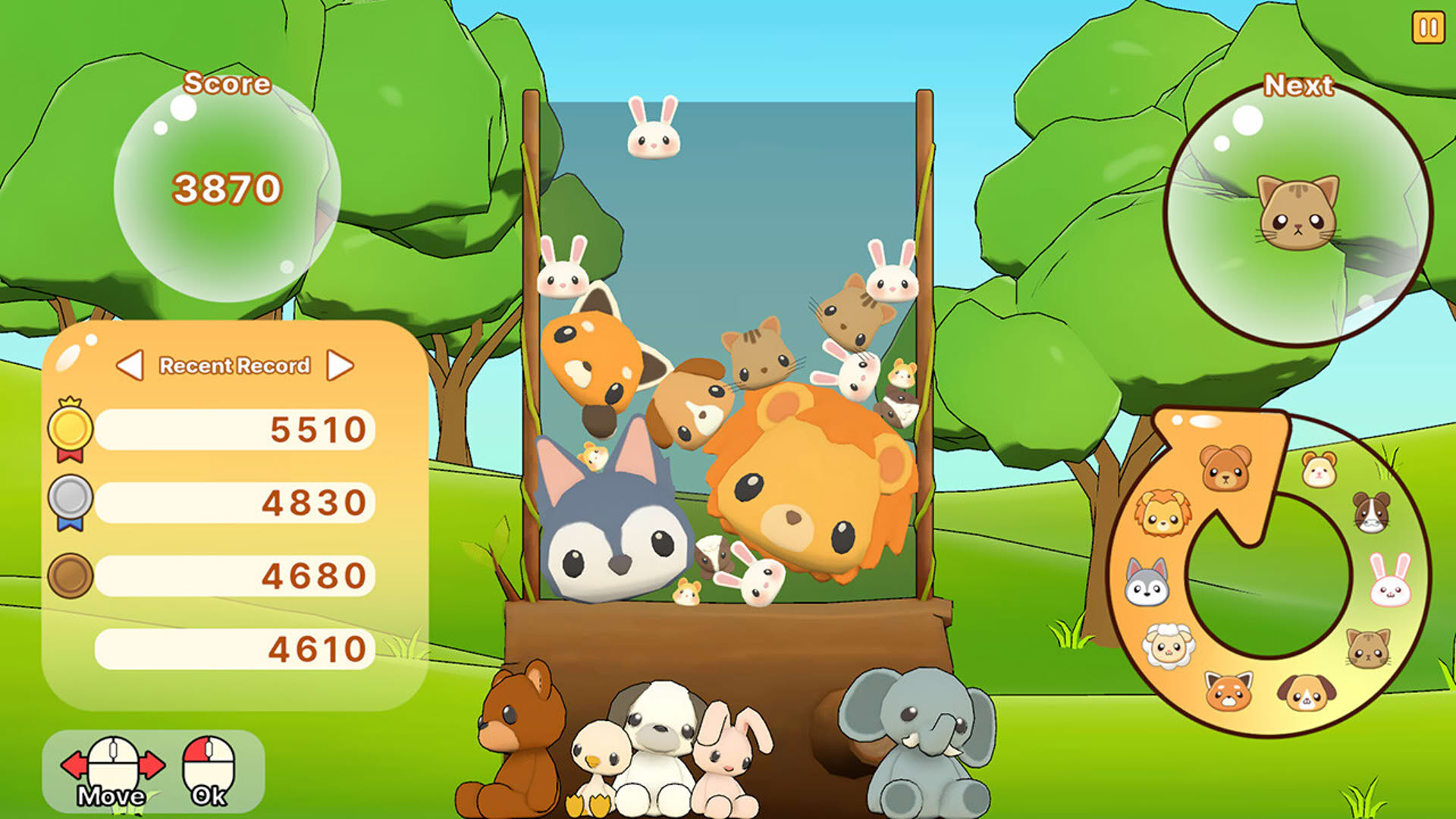 Screenshot for Animal Water Pang!