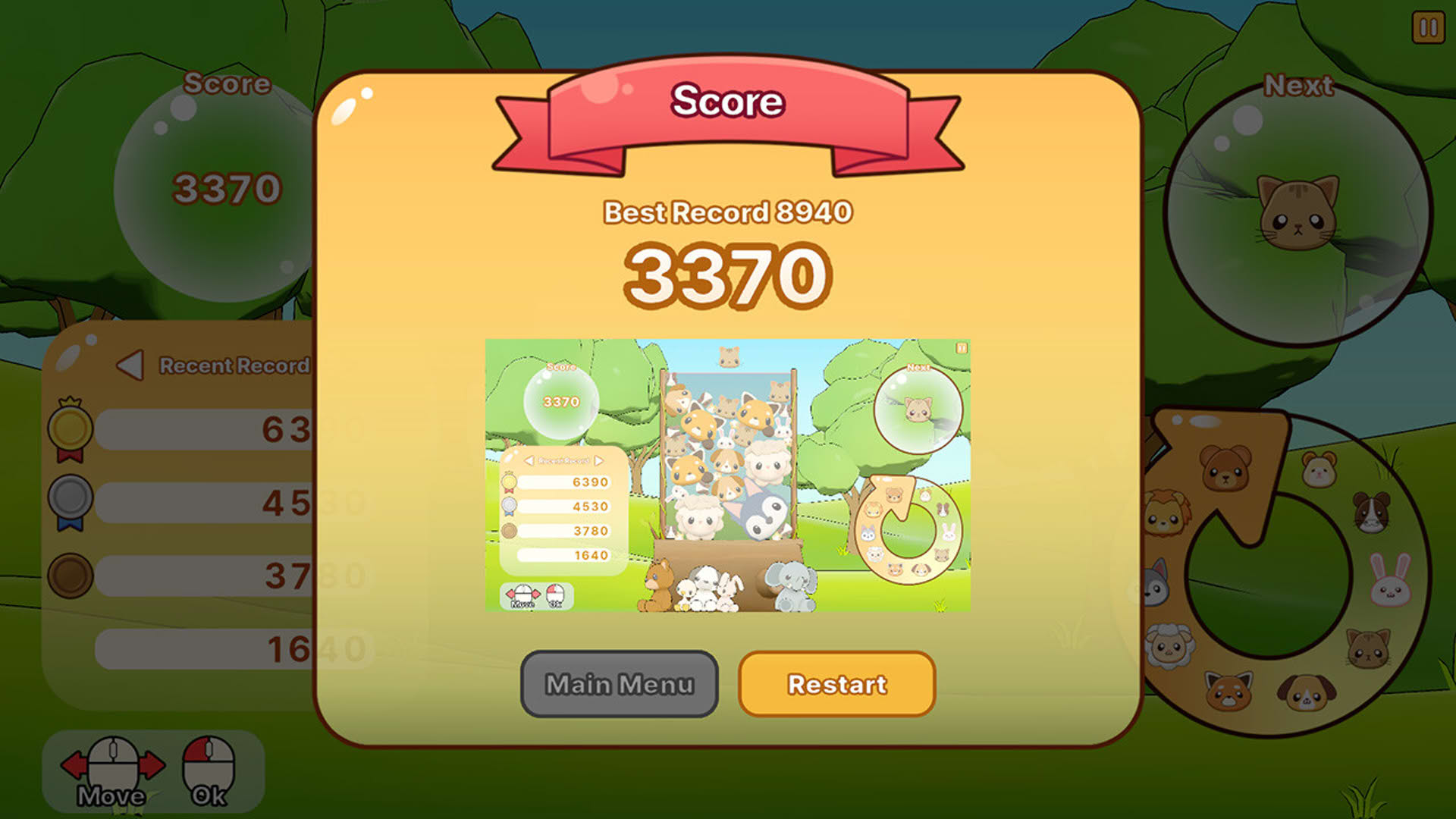 Screenshot for Animal Water Pang!