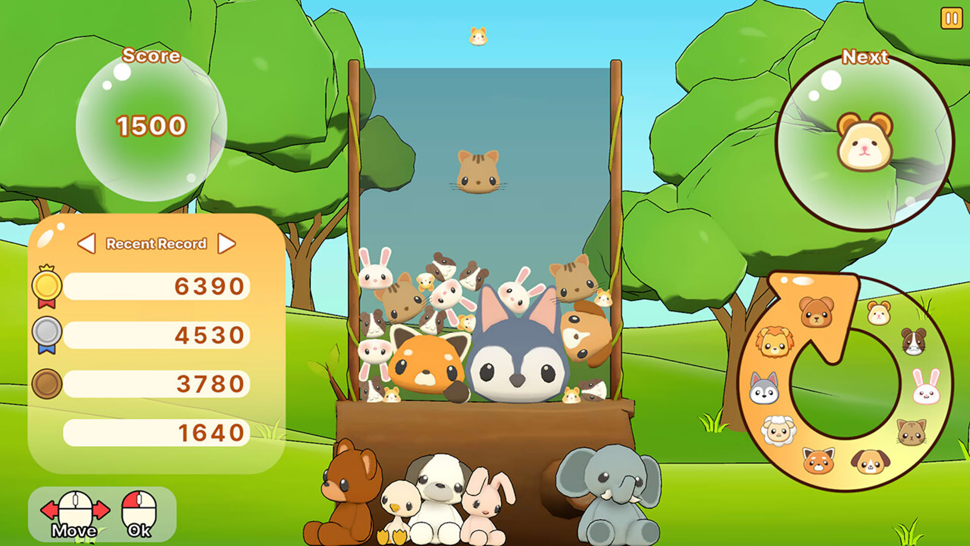 Screenshot for Animal Water Pang!