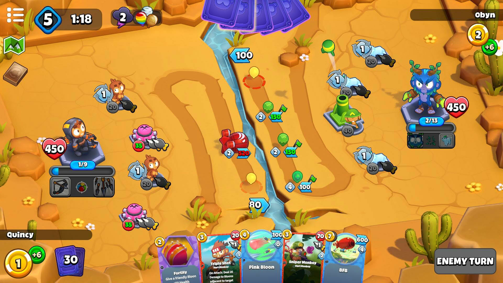 Screenshot for Bloons Card Storm