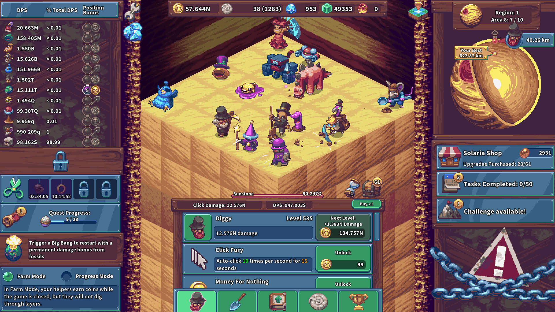 Screenshot for Click Click Dig: Idle Mine