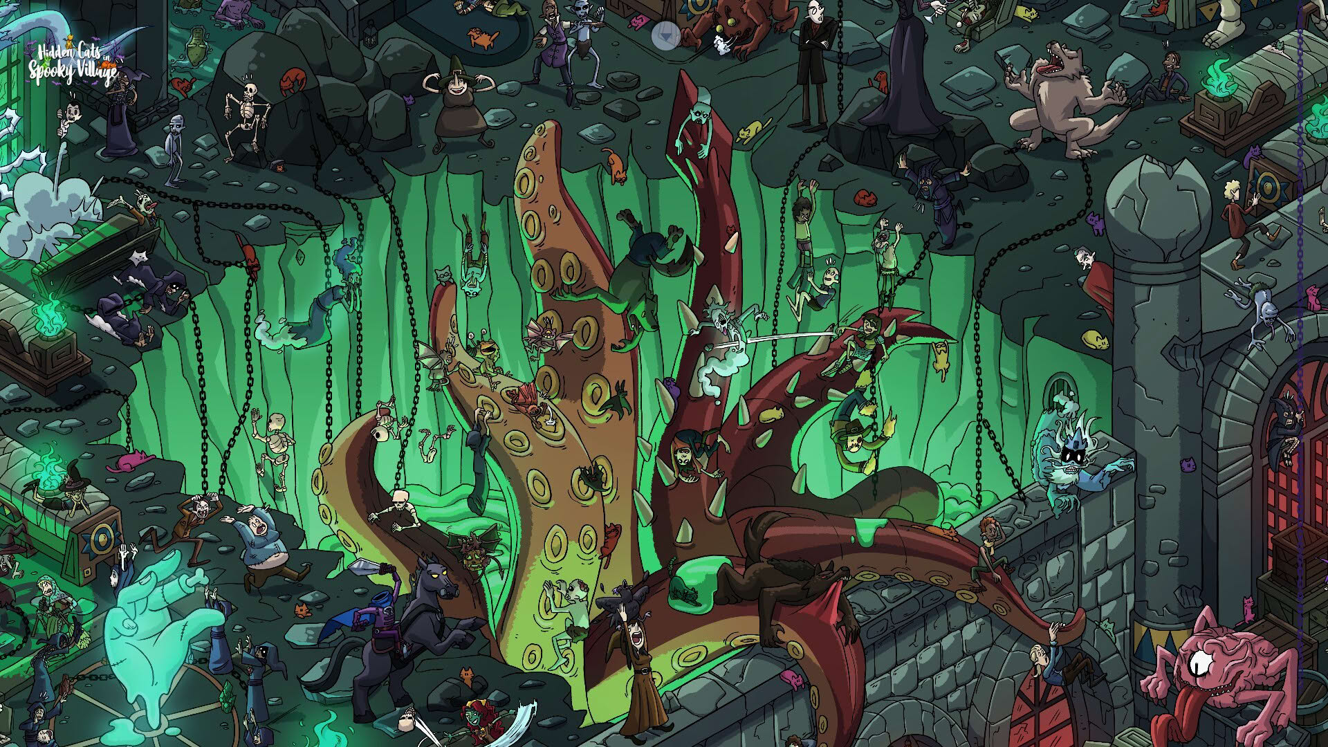 Screenshot for Hidden Cats in Spooky Village