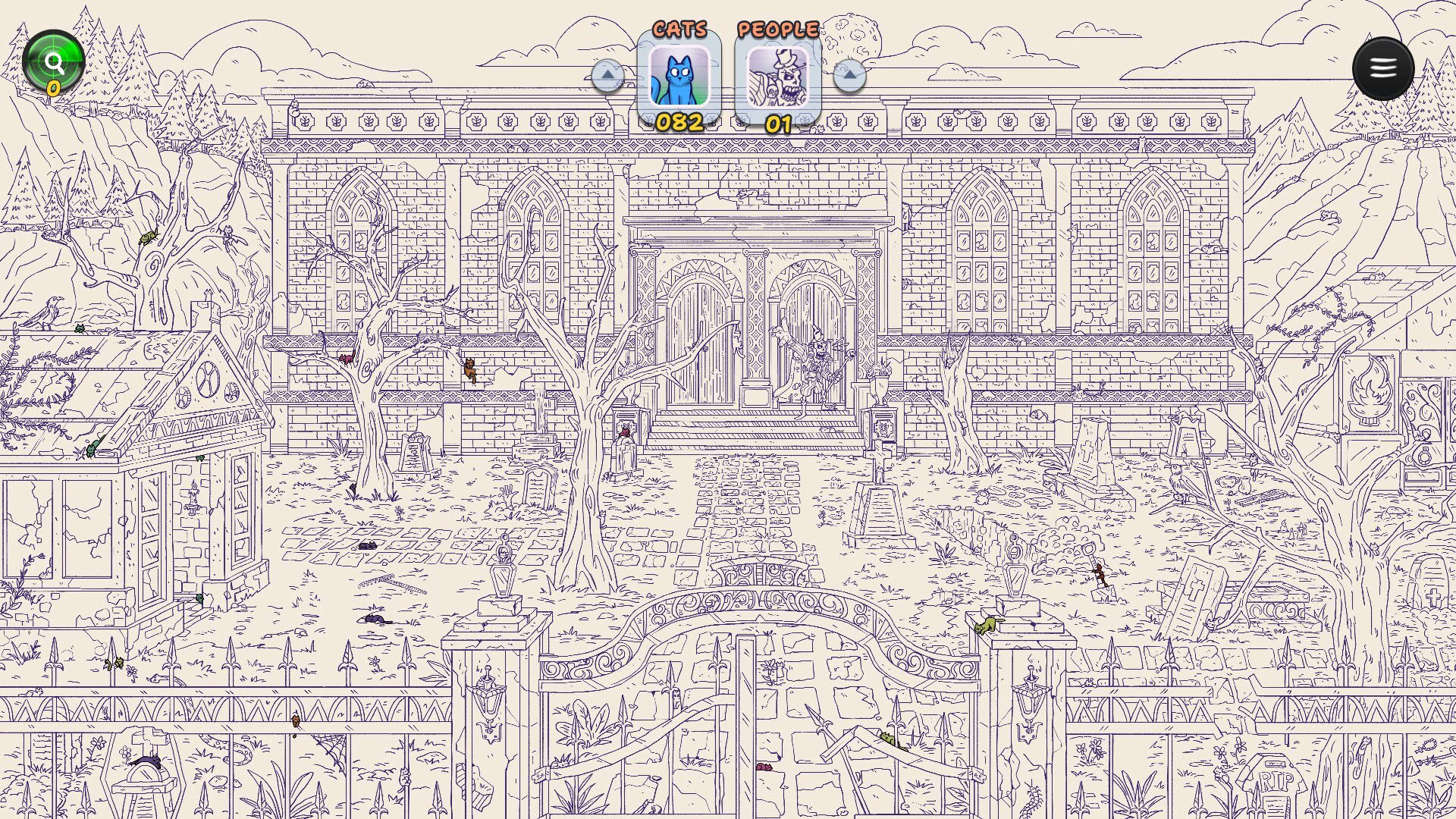 Screenshot for Hidden Cats in Spooky Village