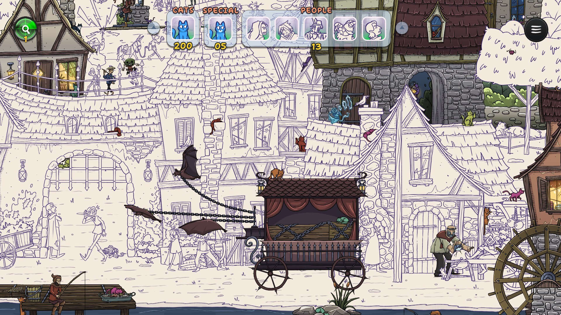 Screenshot for Hidden Cats in Spooky Village