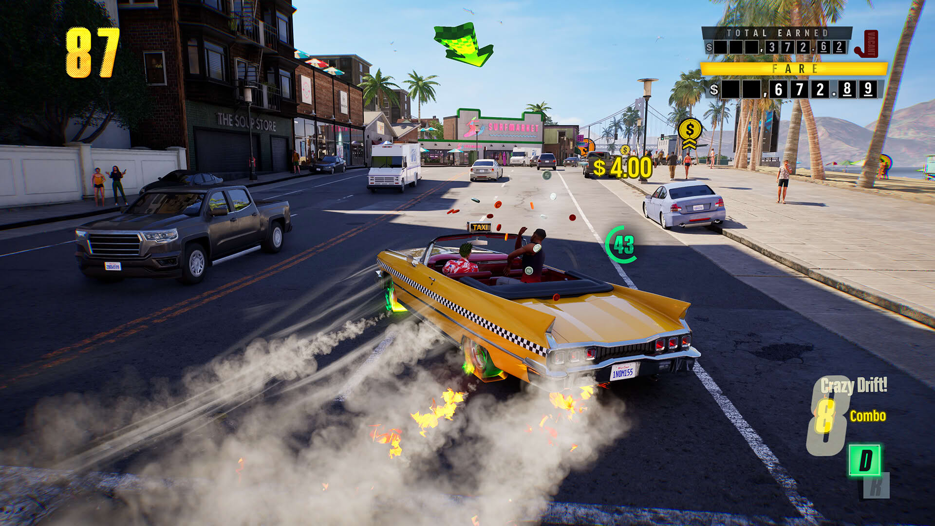 Screenshot for Crazy Taxi: World Tour