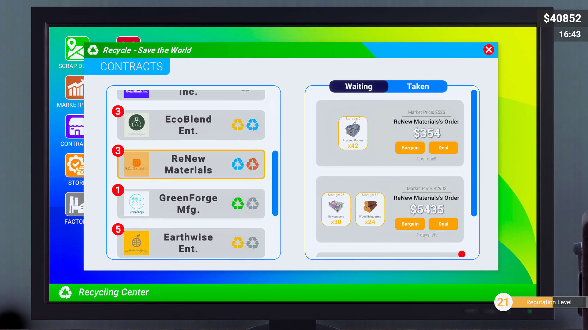 Screenshot for Recycling Center Simulator