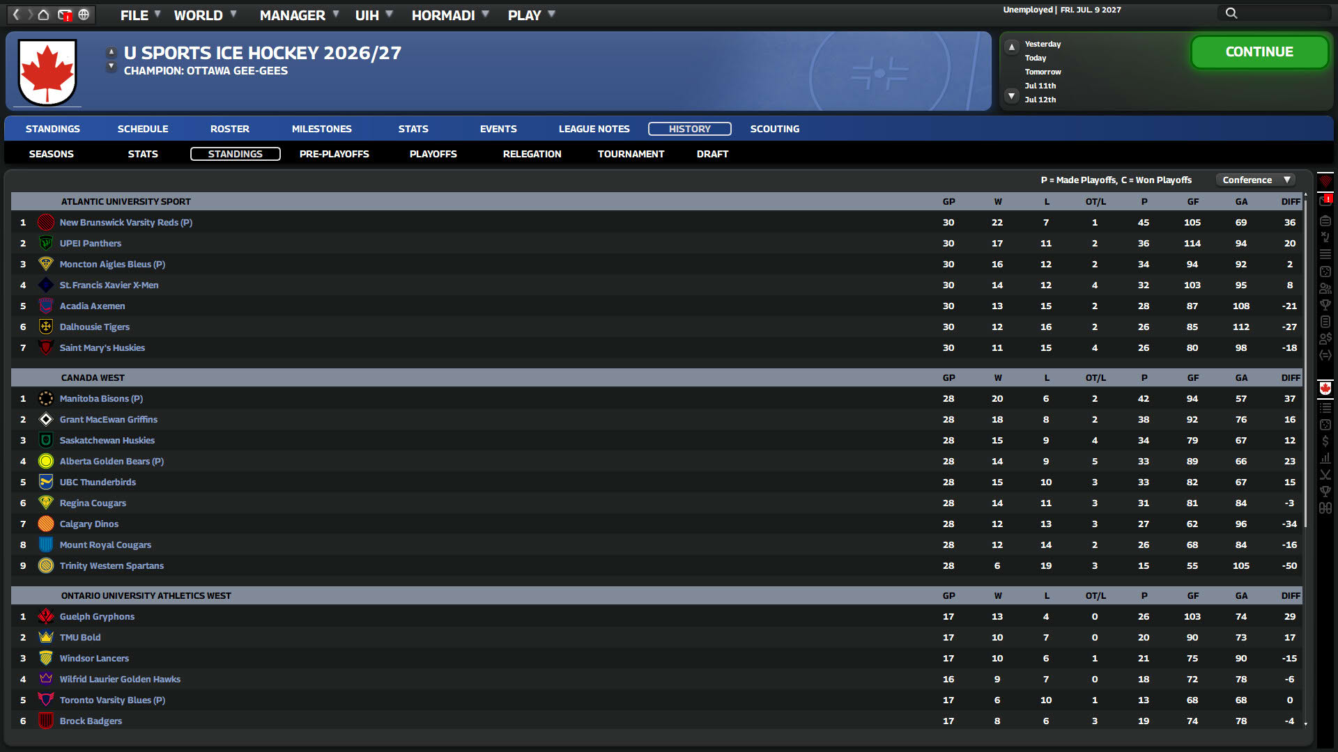 Screenshot for Franchise Hockey Manager 11