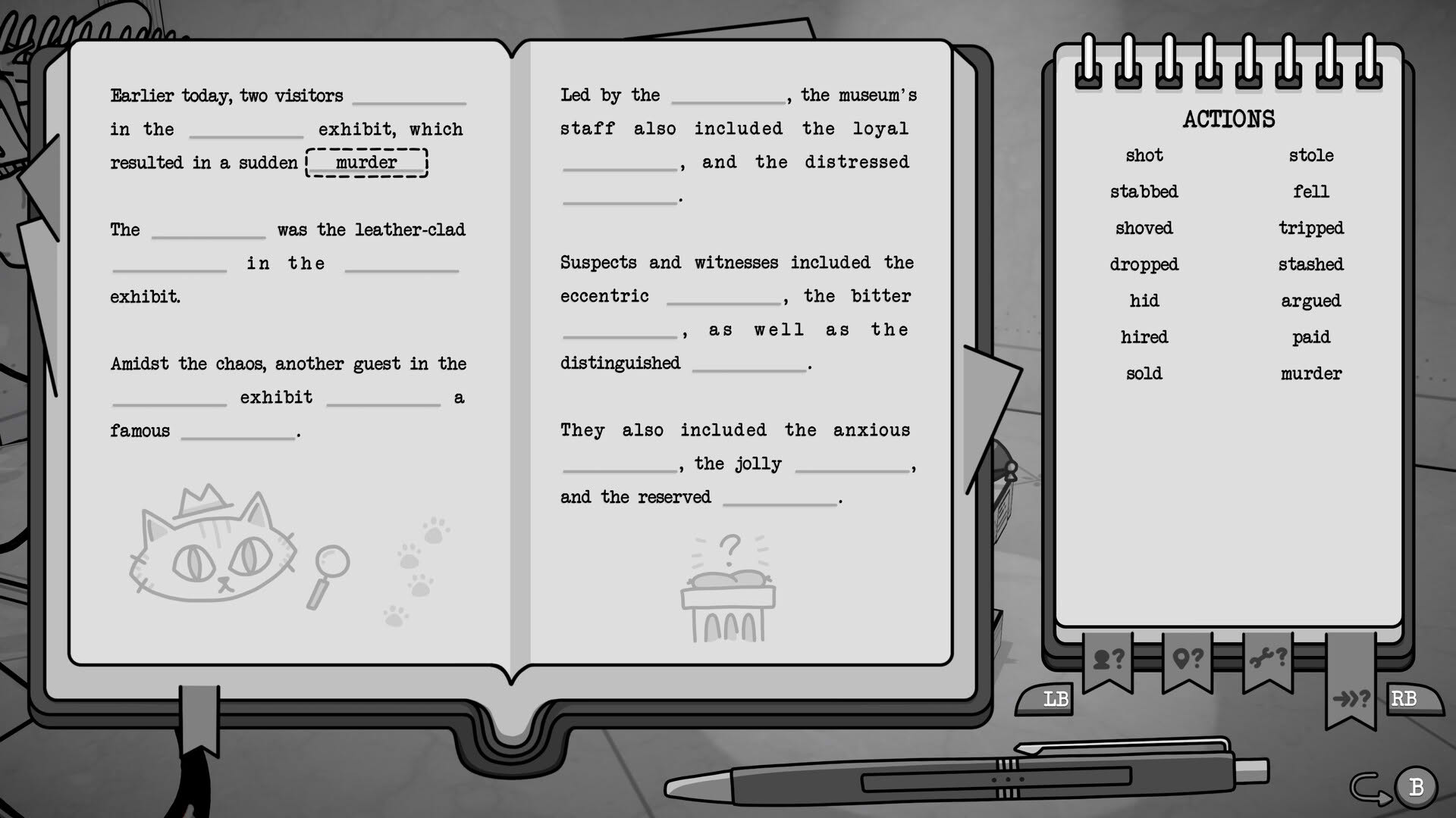 Screenshot for Feline Forensics and the Meowseum Mystery