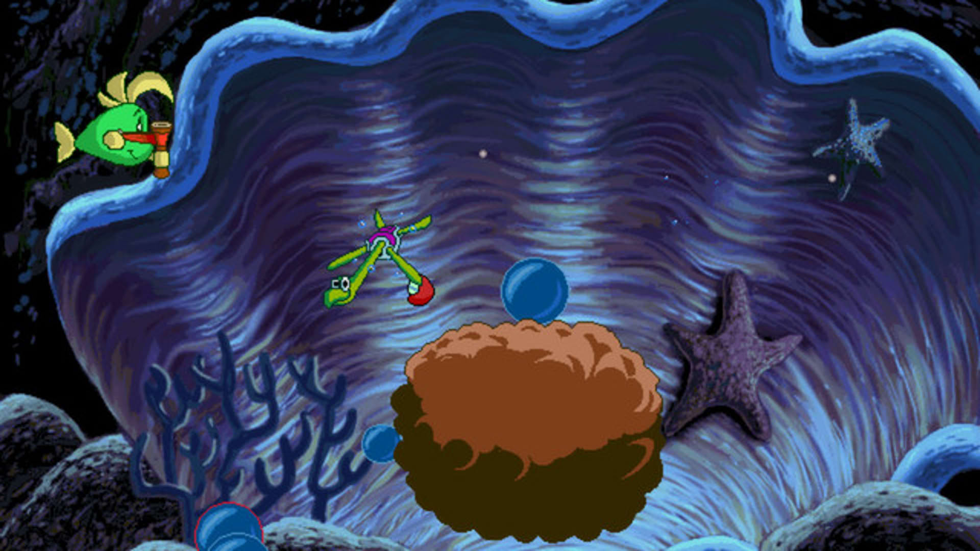 Screenshot for Freddi Fish and Luther's Water Worries