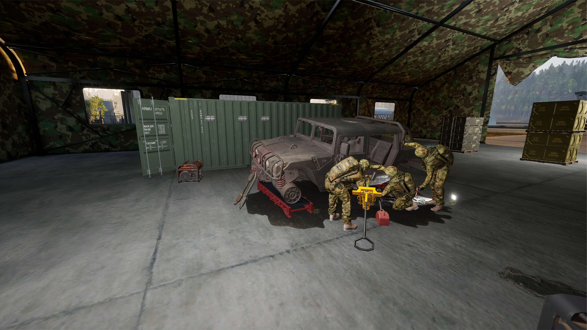 Screenshot for Military Logistics Simulator