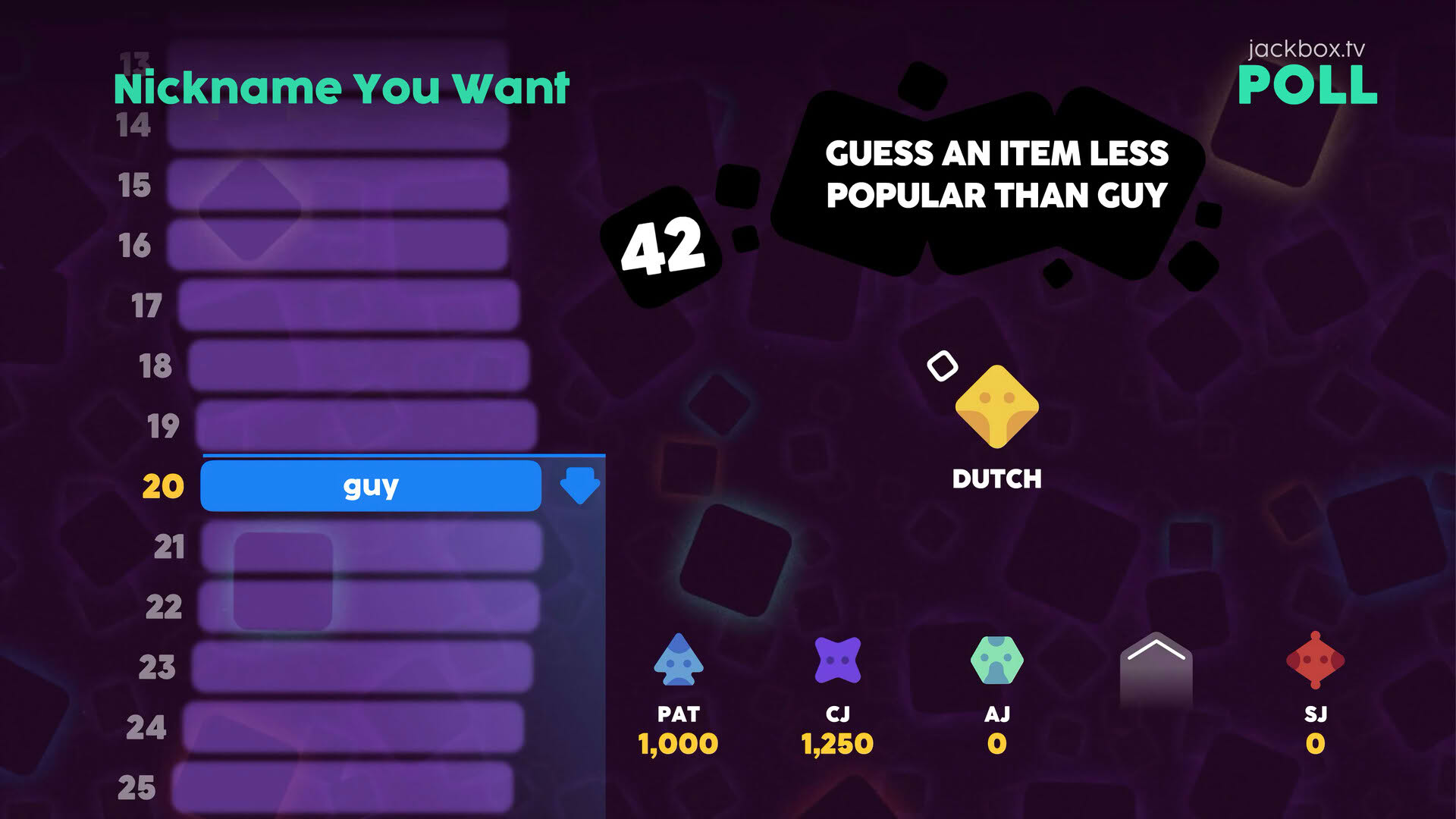 Screenshot for The Jackbox Survey Scramble