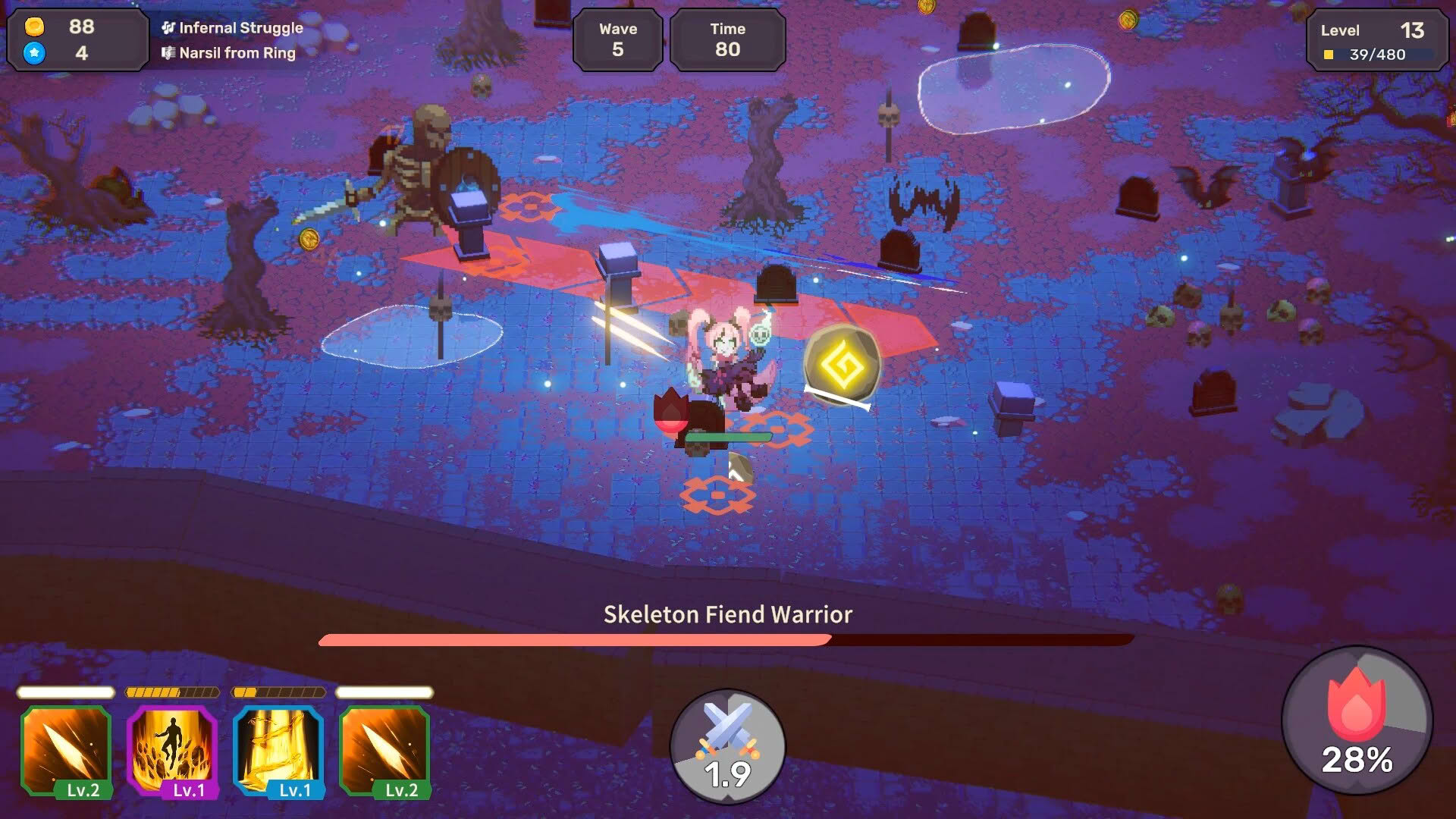 Screenshot for Rhythm Witch: Beat Death