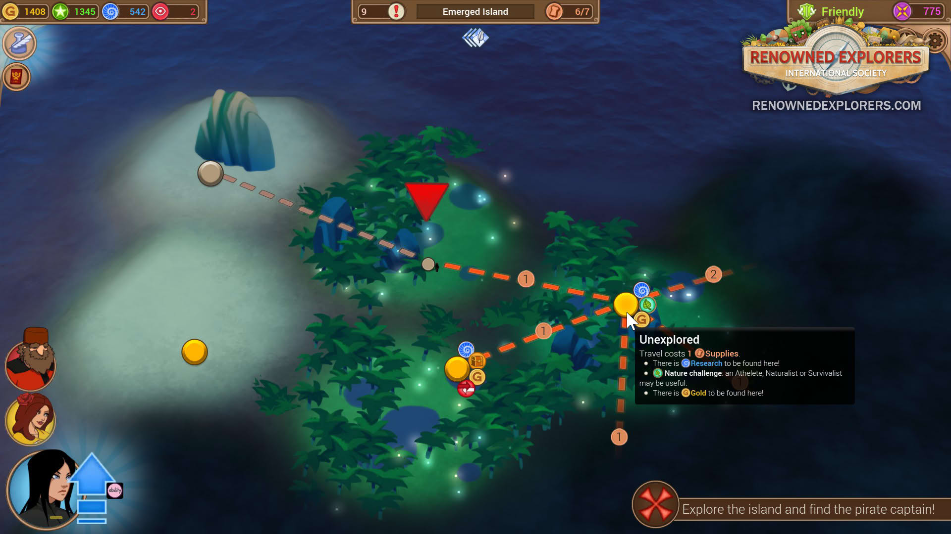Screenshot for Renowned Explorers: International Society