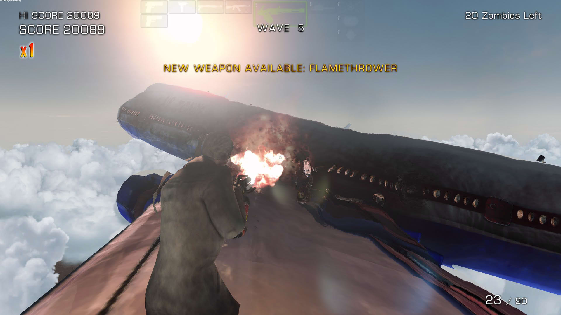 Screenshot for Zombies on a Plane