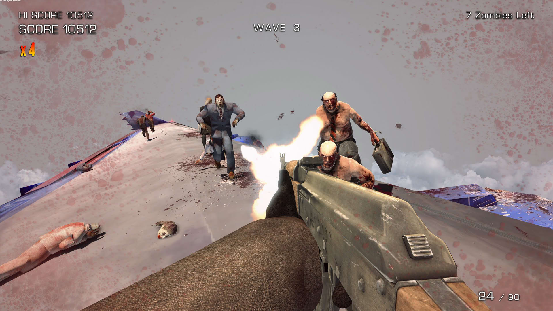 Screenshot for Zombies on a Plane