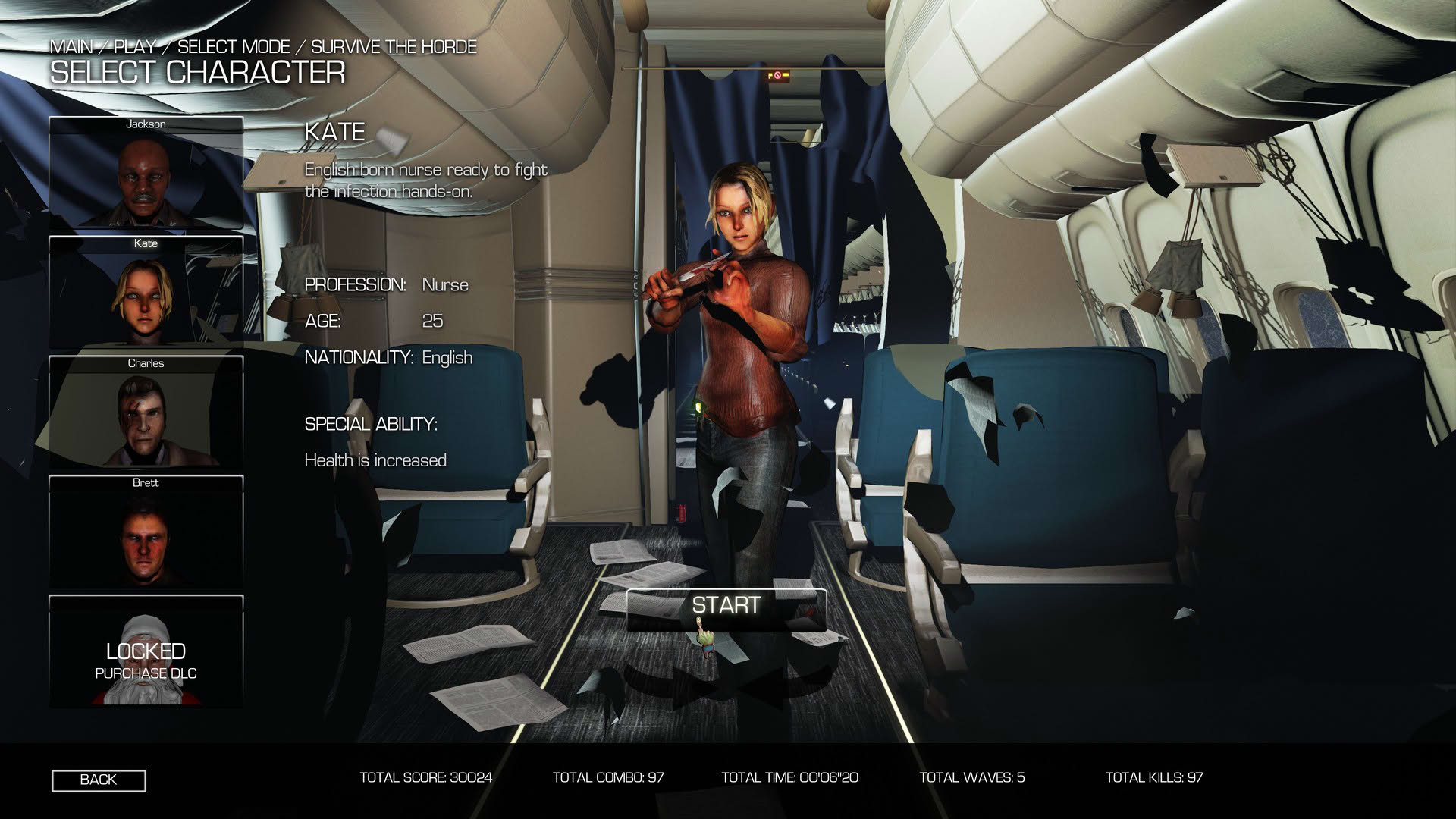 Screenshot for Zombies on a Plane