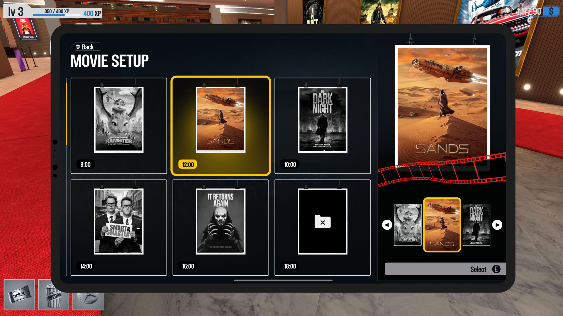Screenshot for Cinema Manager Simulator