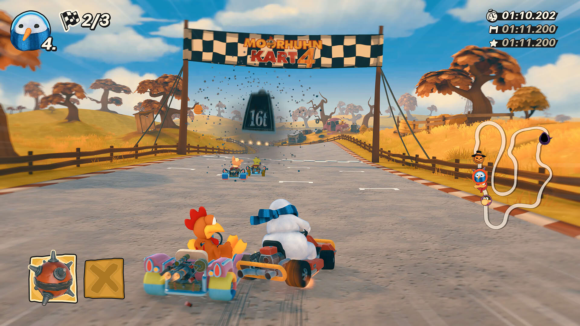 Screenshot for Moorhuhn Kart 4