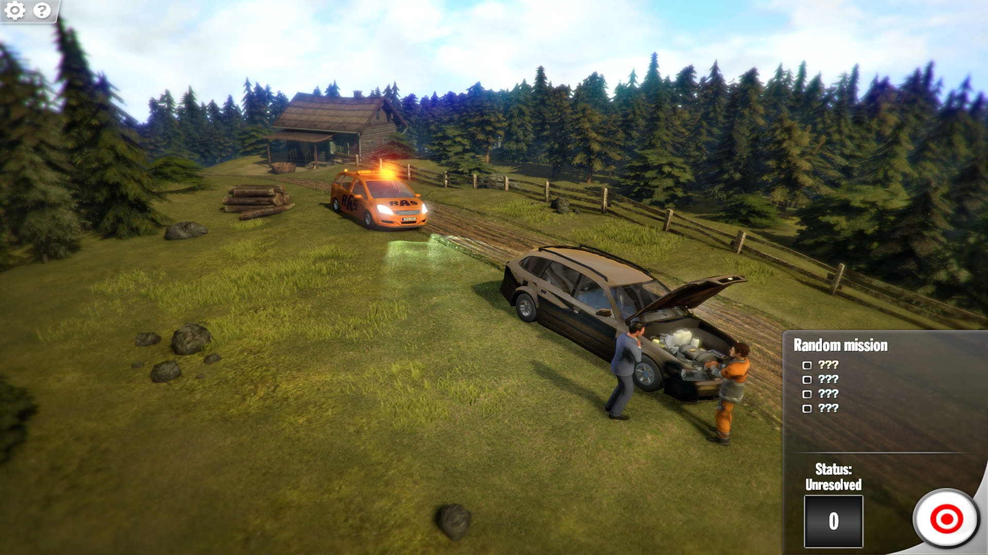 Screenshot for Roadside Assistance Simulator