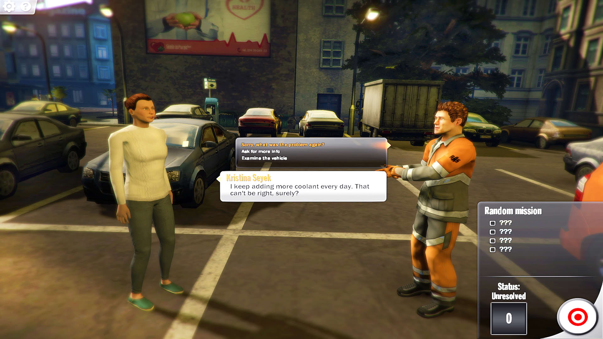Screenshot for Roadside Assistance Simulator