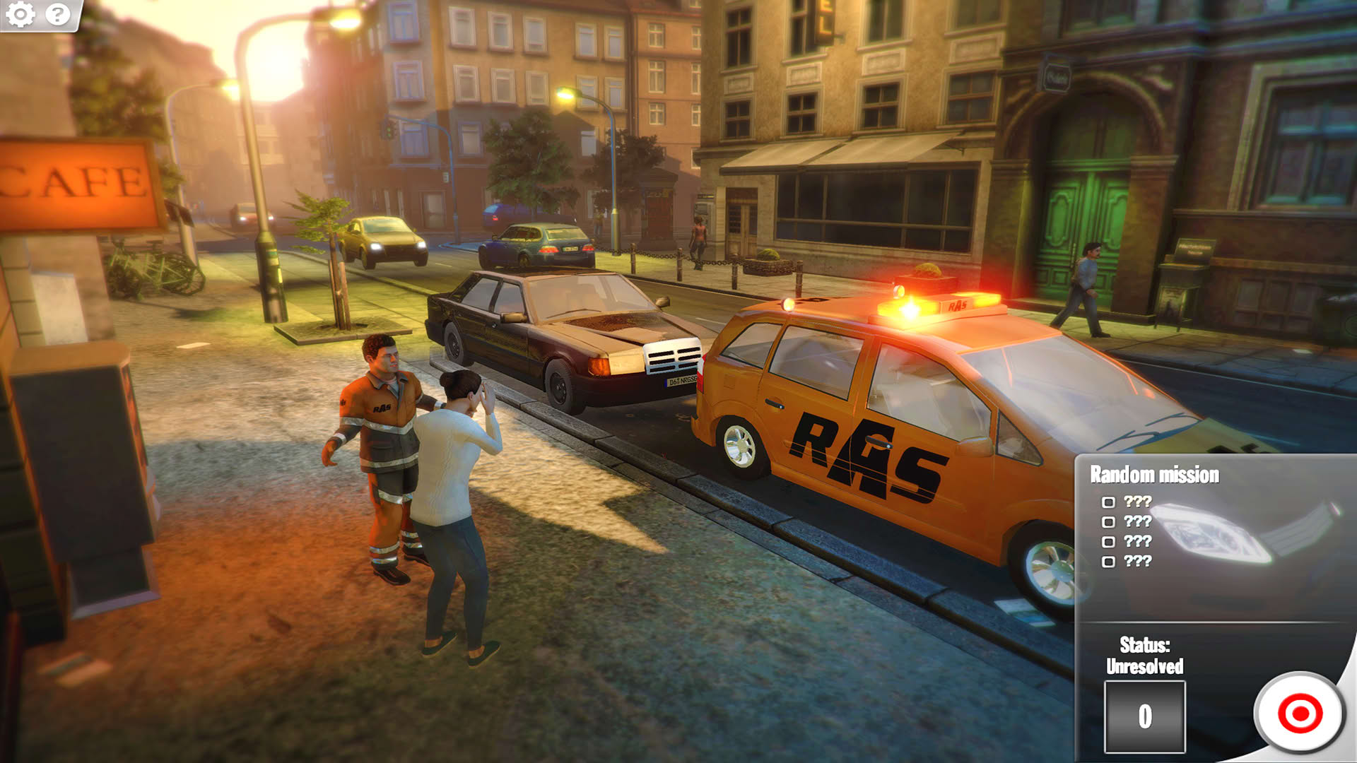 Screenshot for Roadside Assistance Simulator