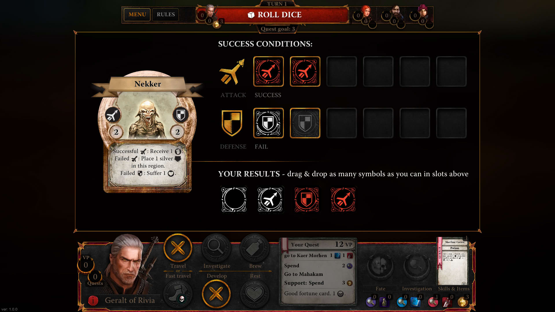 Screenshot for The Witcher: Adventure Game