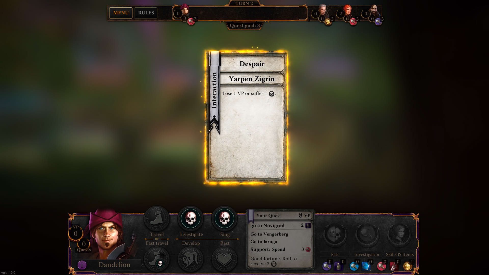 Screenshot for The Witcher: Adventure Game