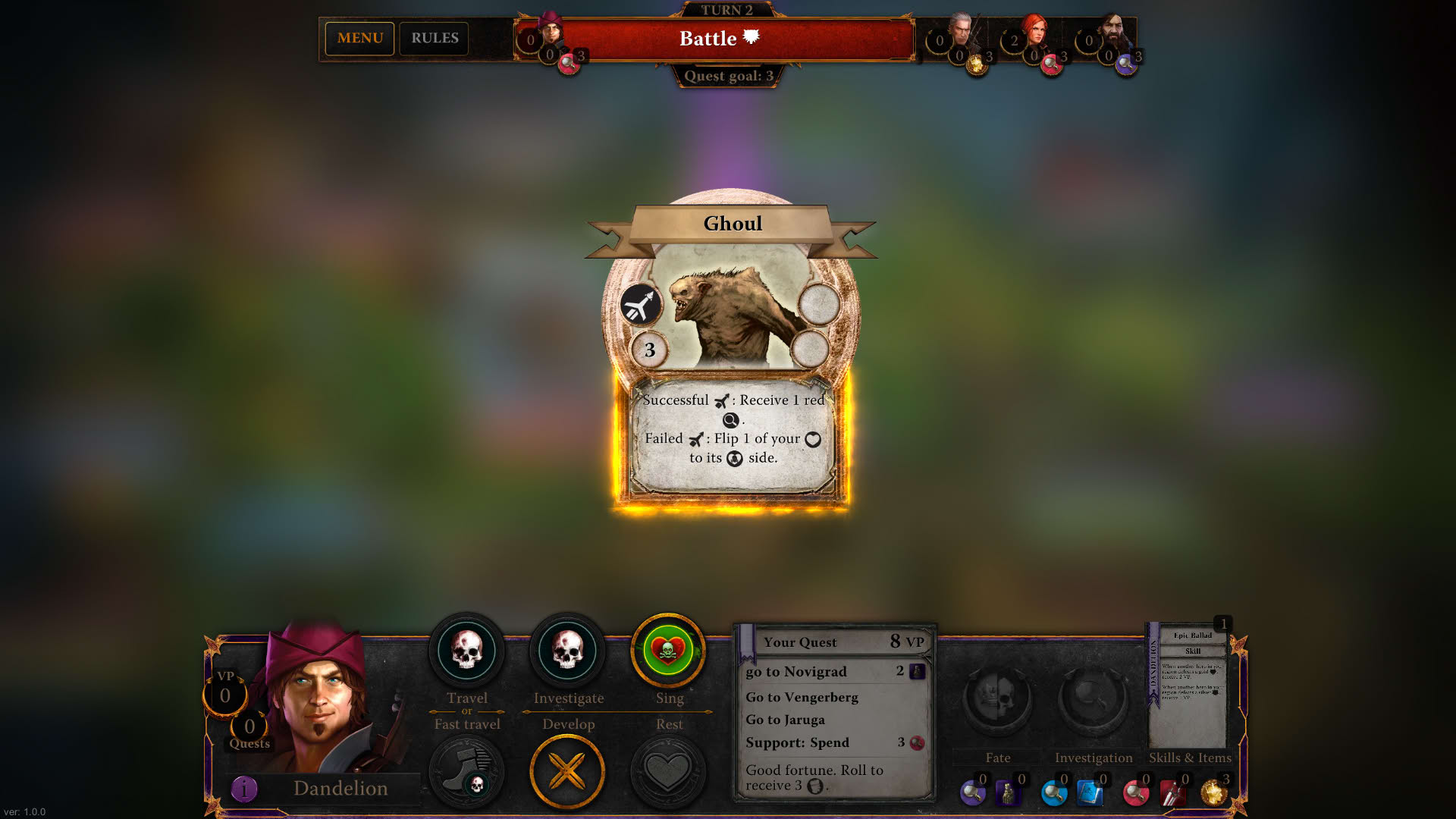 Screenshot for The Witcher: Adventure Game