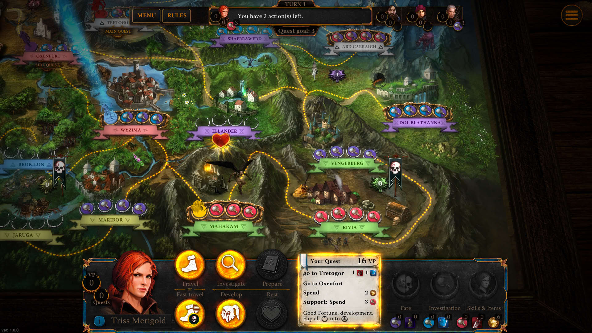 Screenshot for The Witcher: Adventure Game