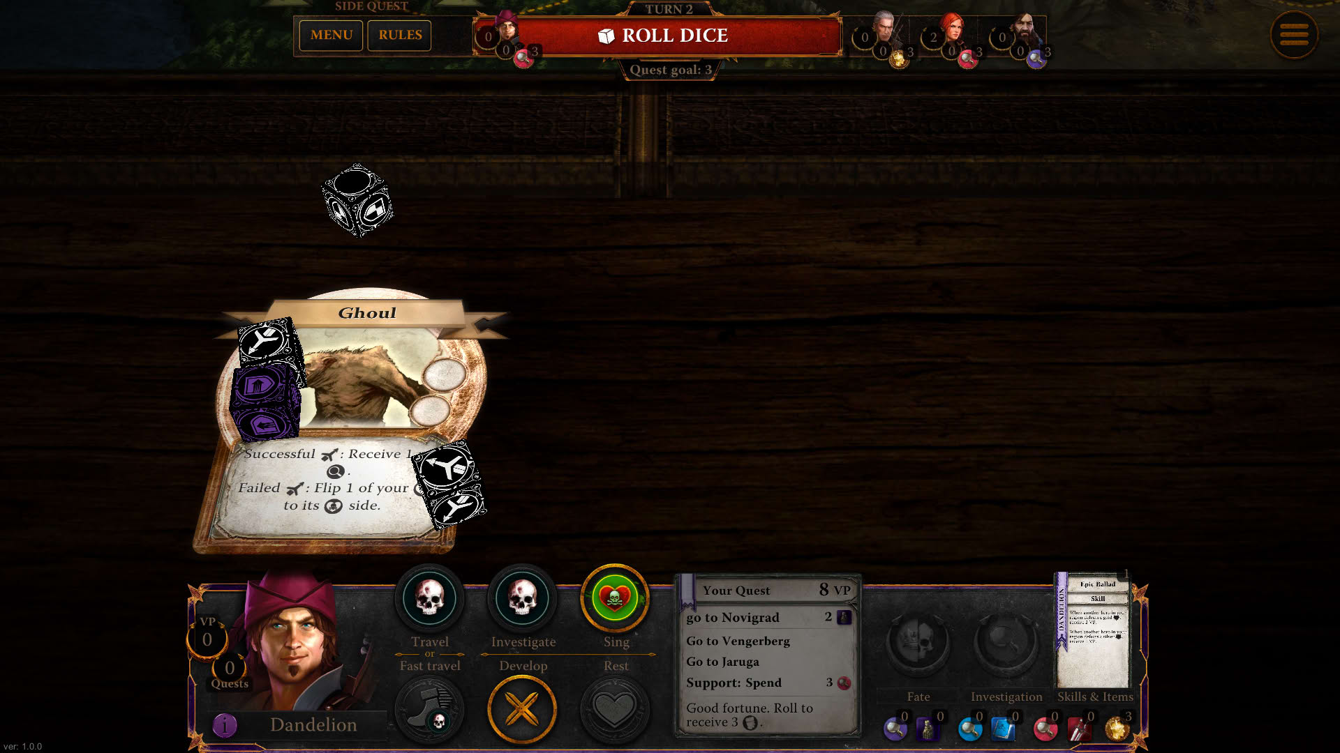 Screenshot for The Witcher: Adventure Game