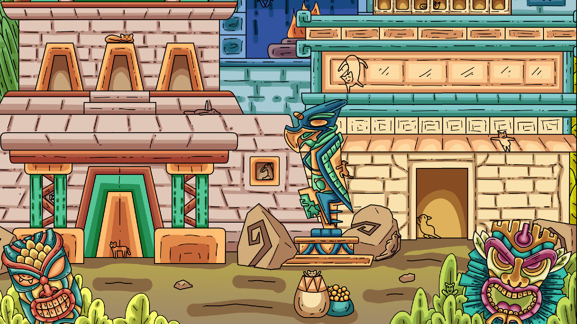 Screenshot for 100 Aztec Cats