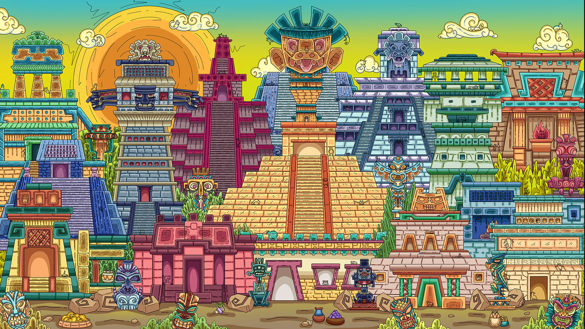 Screenshot for 100 Aztec Cats