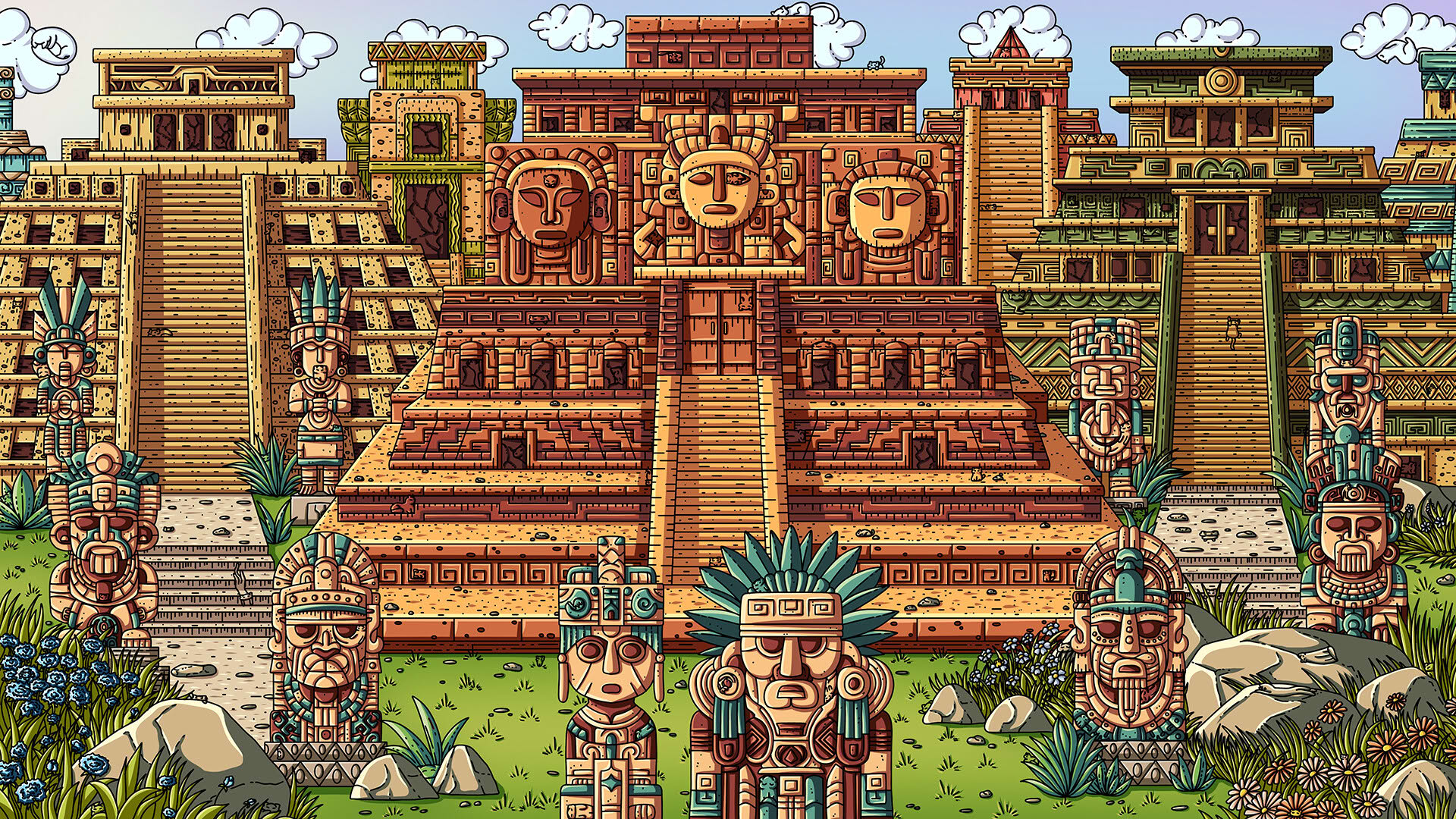 Screenshot for 100 Aztec Cats