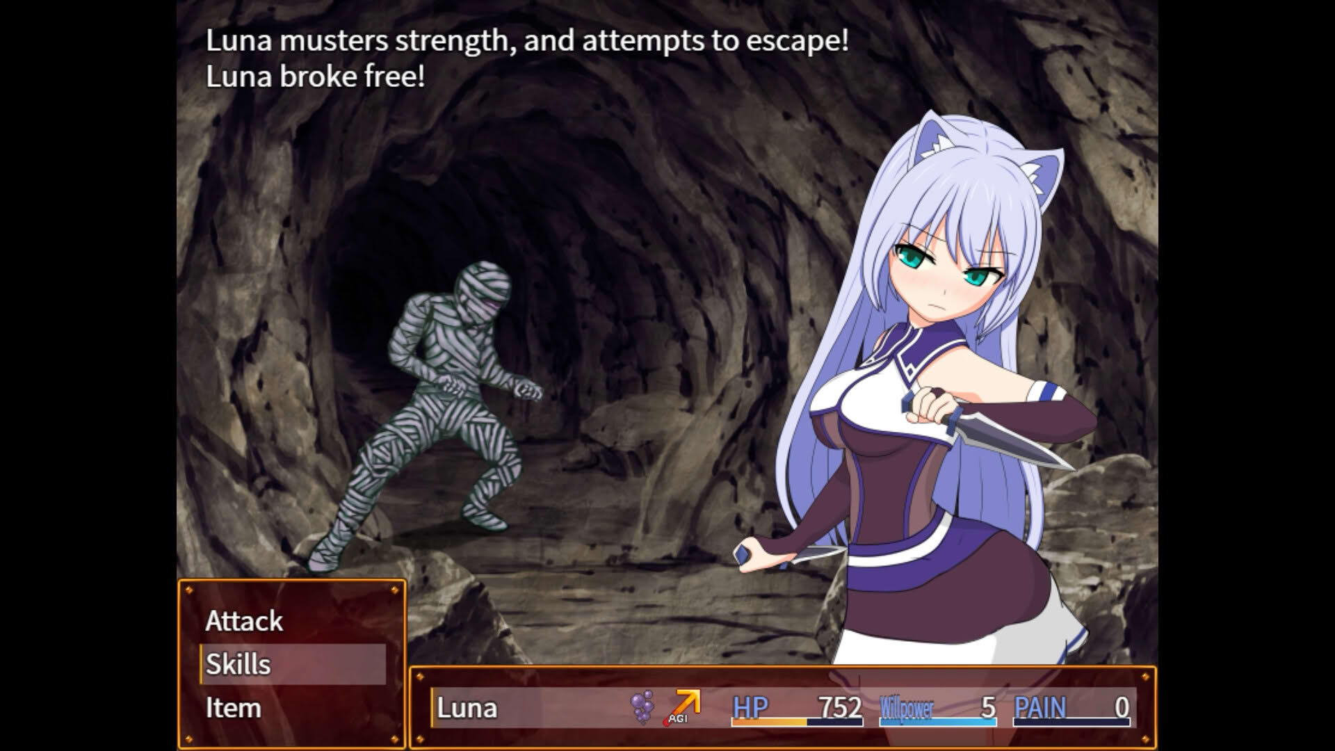 Screenshot for Luna and the Wasted City of Sin