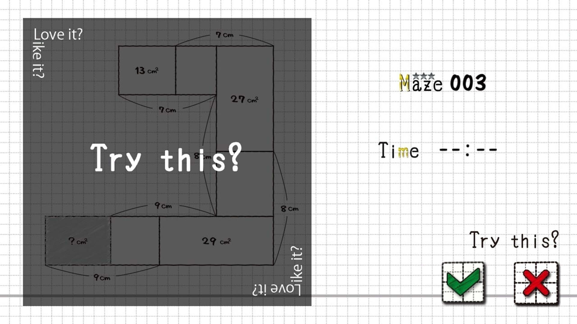 Screenshot for Menseki: Area Maze puzzles