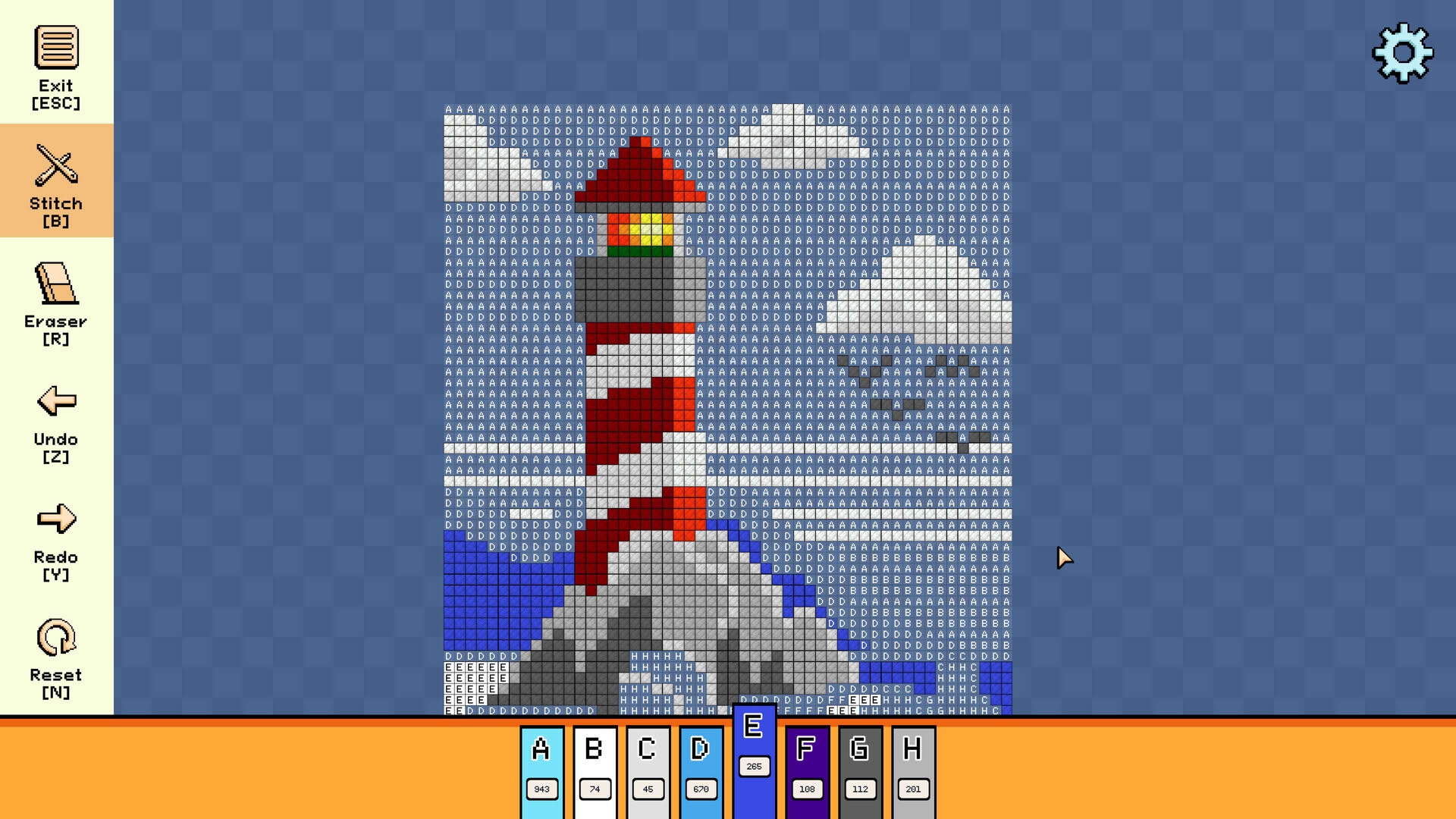 Screenshot for Pixel Cross Stitch: Color by Number