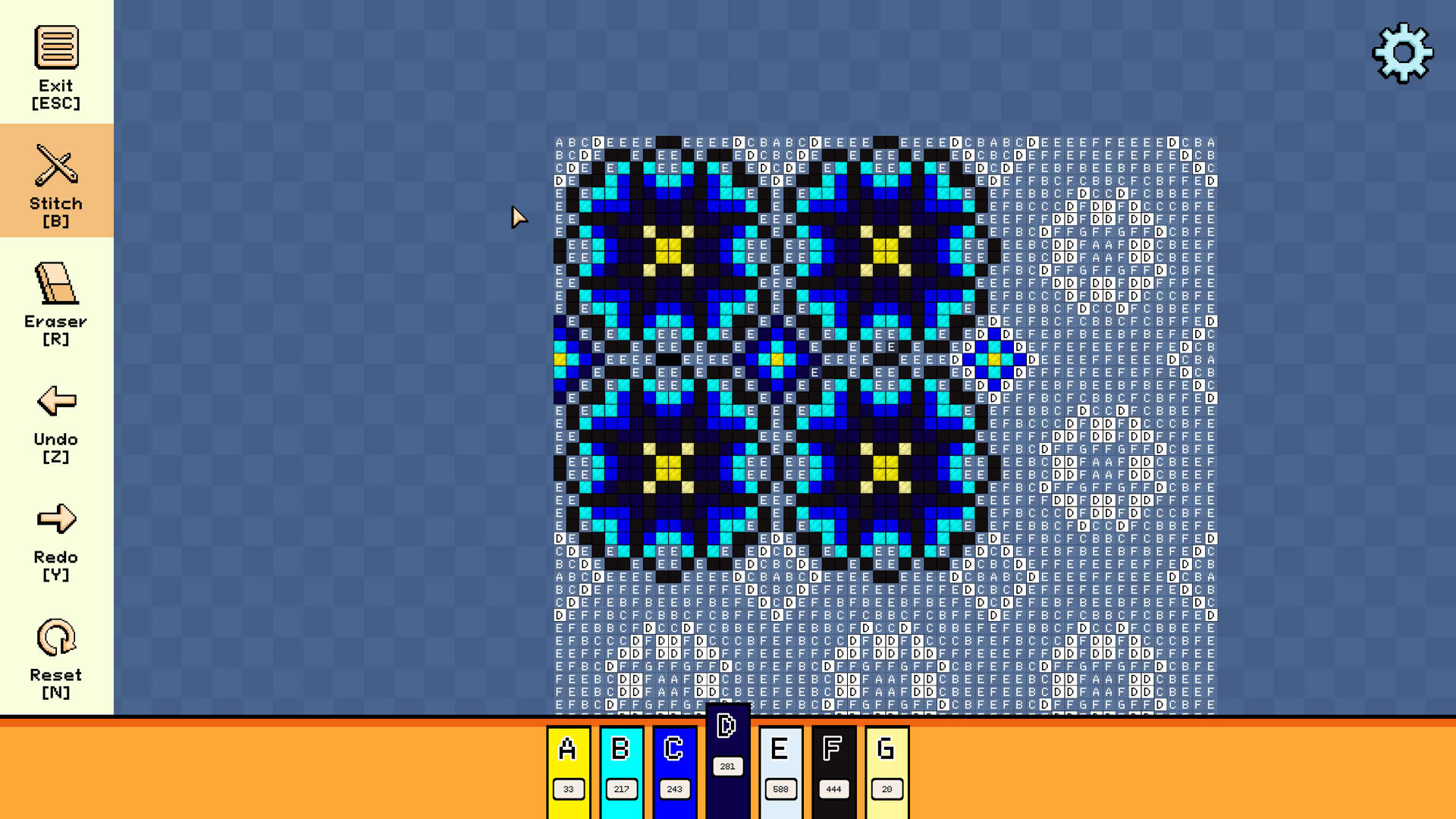 Screenshot for Pixel Cross Stitch: Color by Number