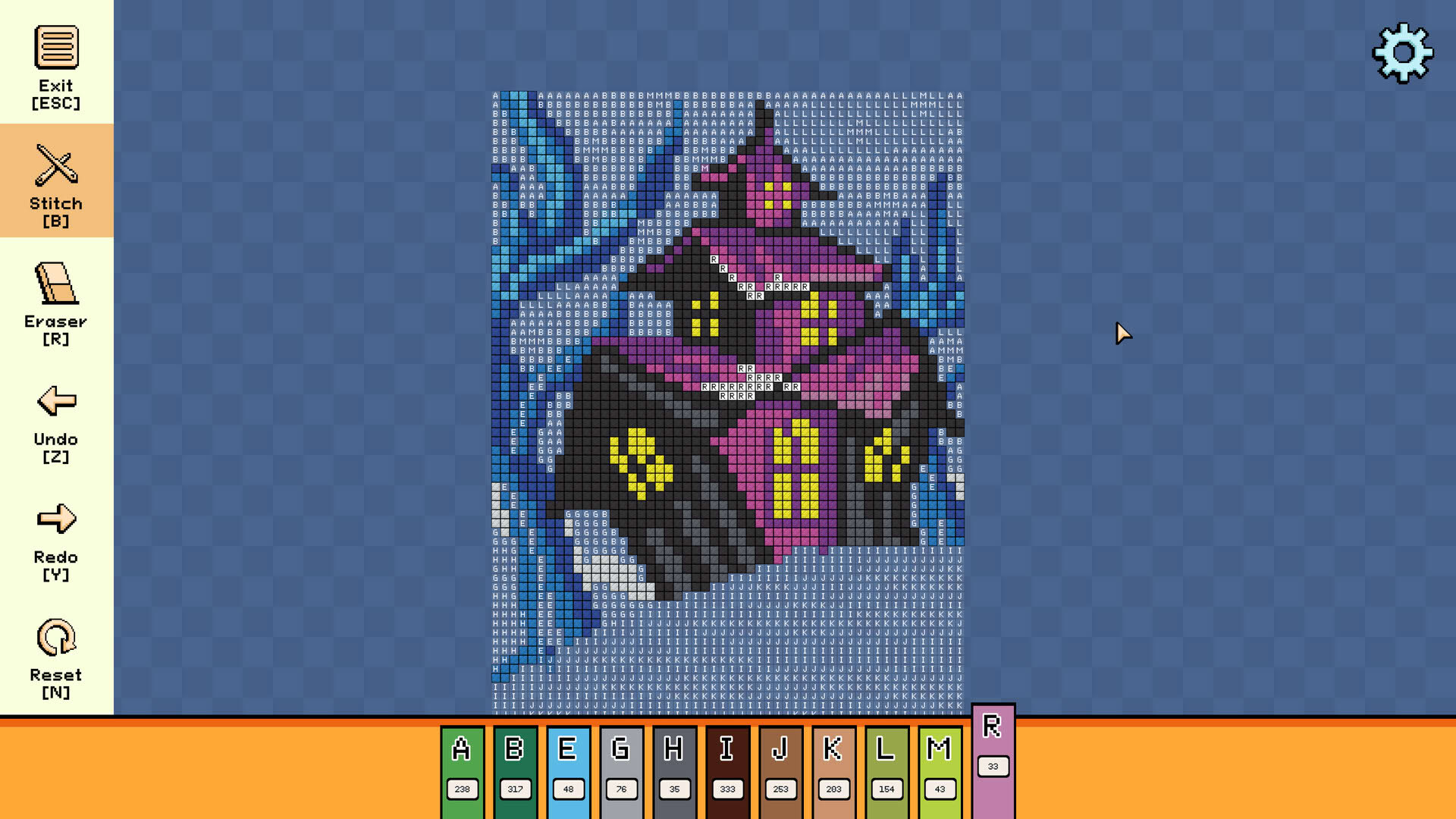 Screenshot for Pixel Cross Stitch: Color by Number