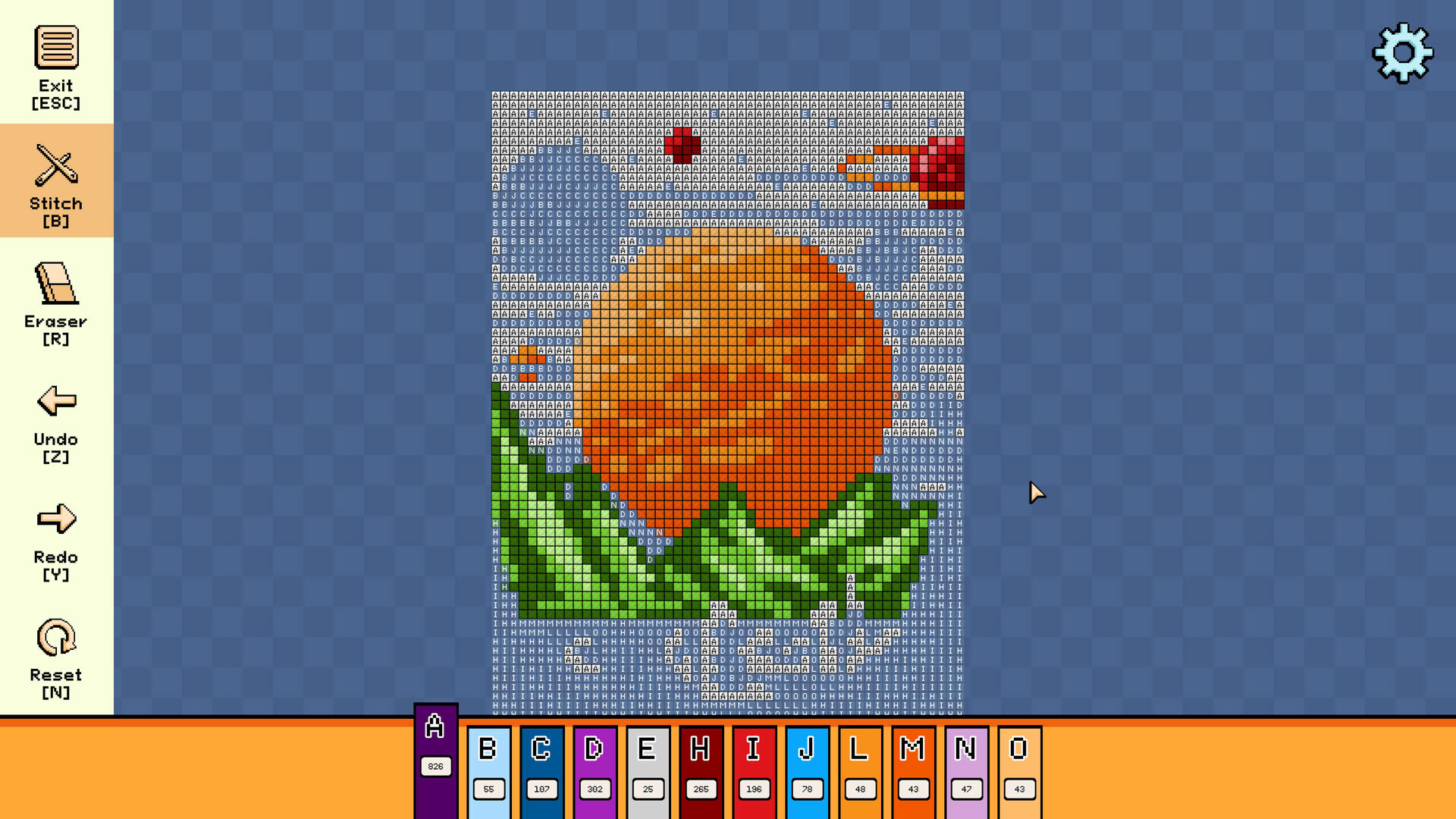 Screenshot for Pixel Cross Stitch: Color by Number