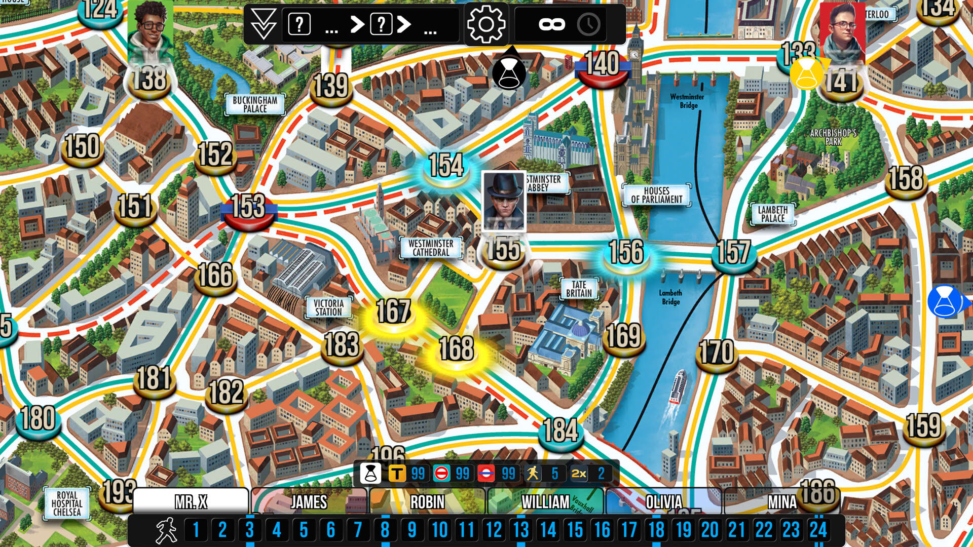 Screenshot for Scotland Yard: Hunting Mister X