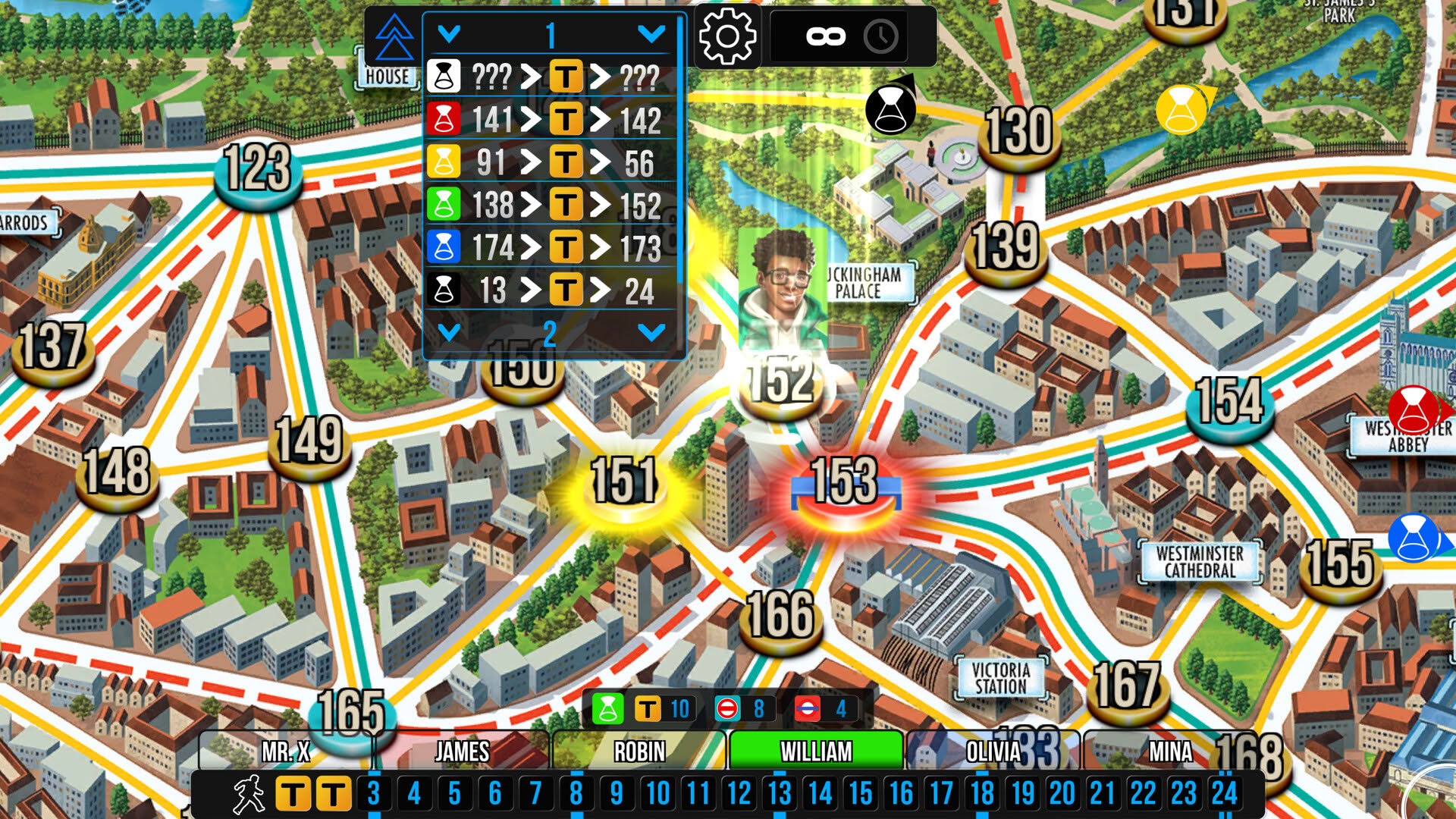 Screenshot for Scotland Yard: Hunting Mister X