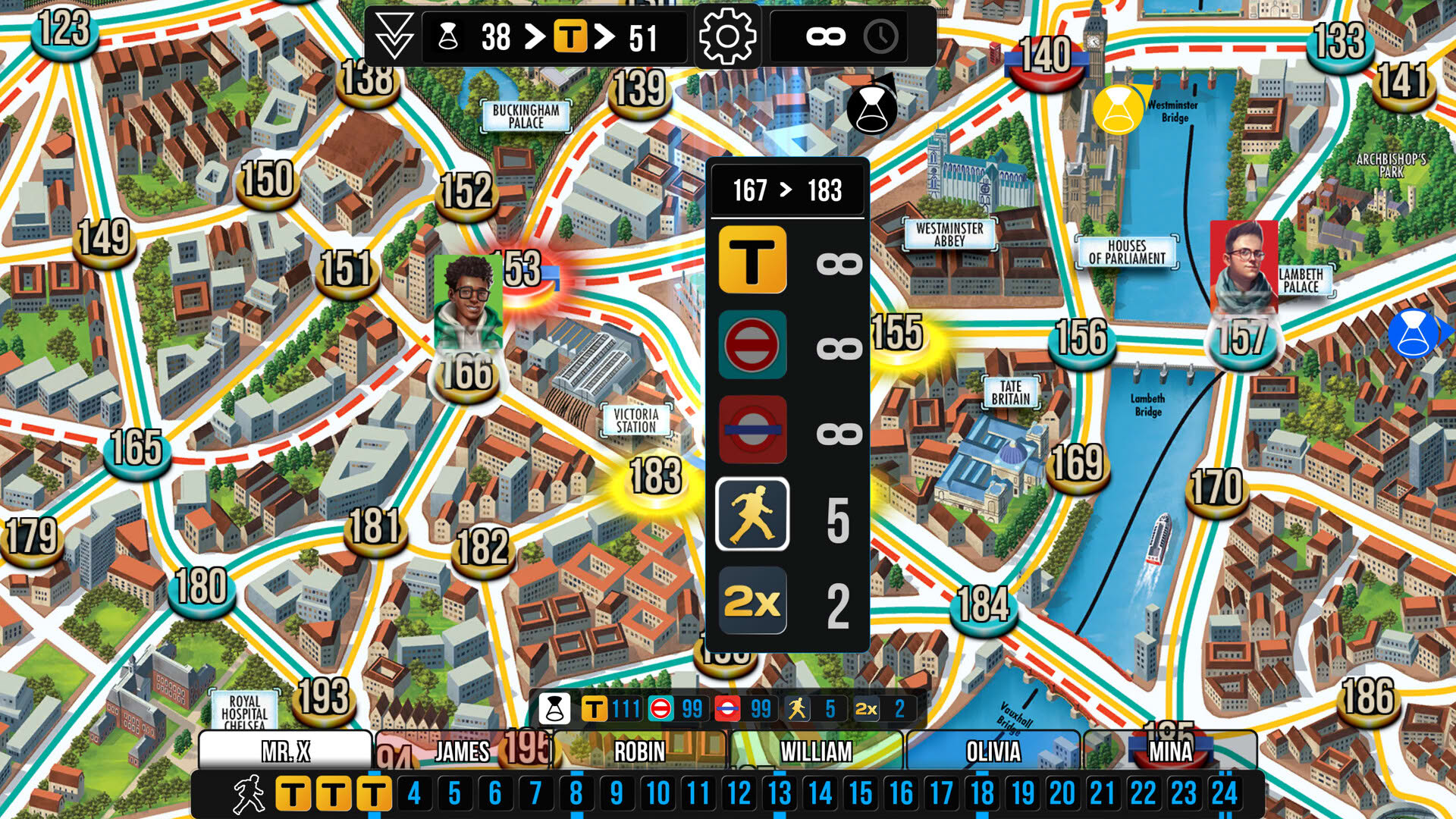 Screenshot for Scotland Yard: Hunting Mister X