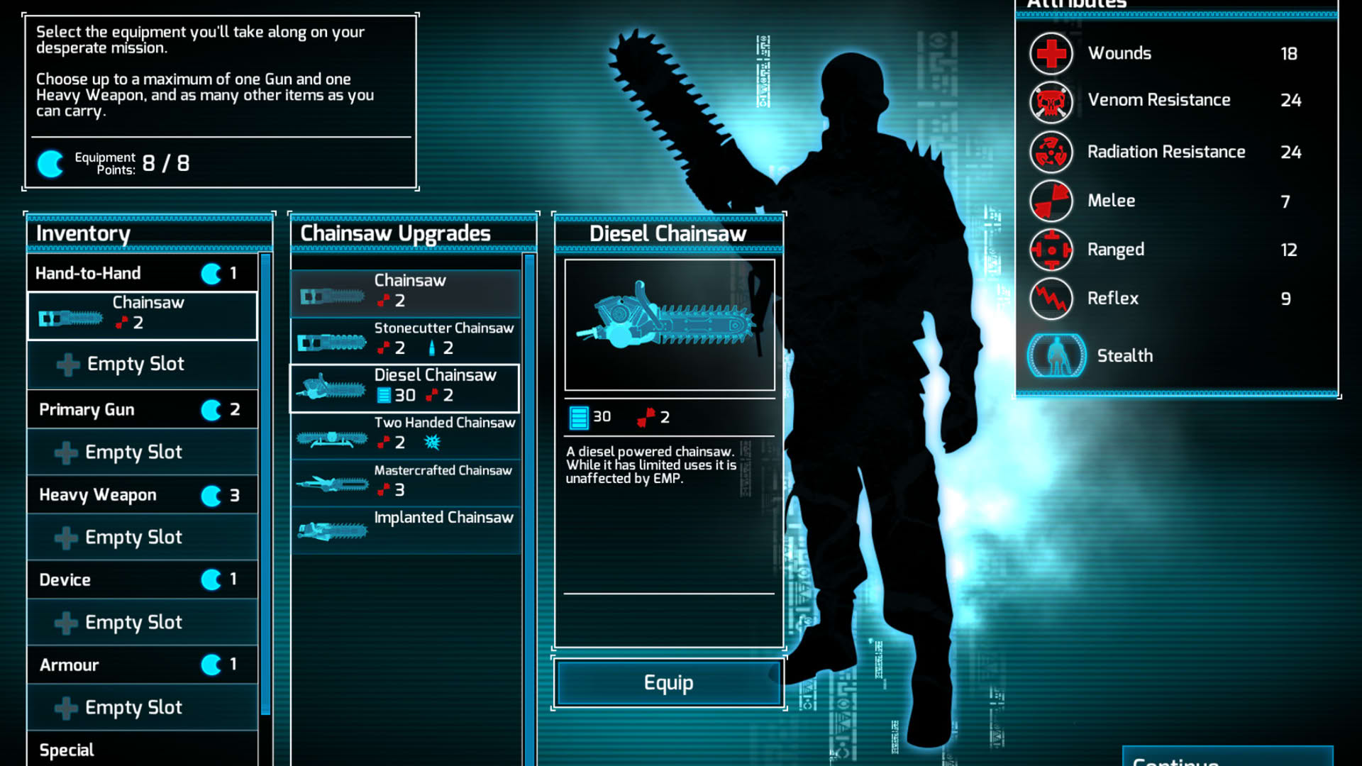 Screenshot for Chainsaw Warrior: Lords of the Night