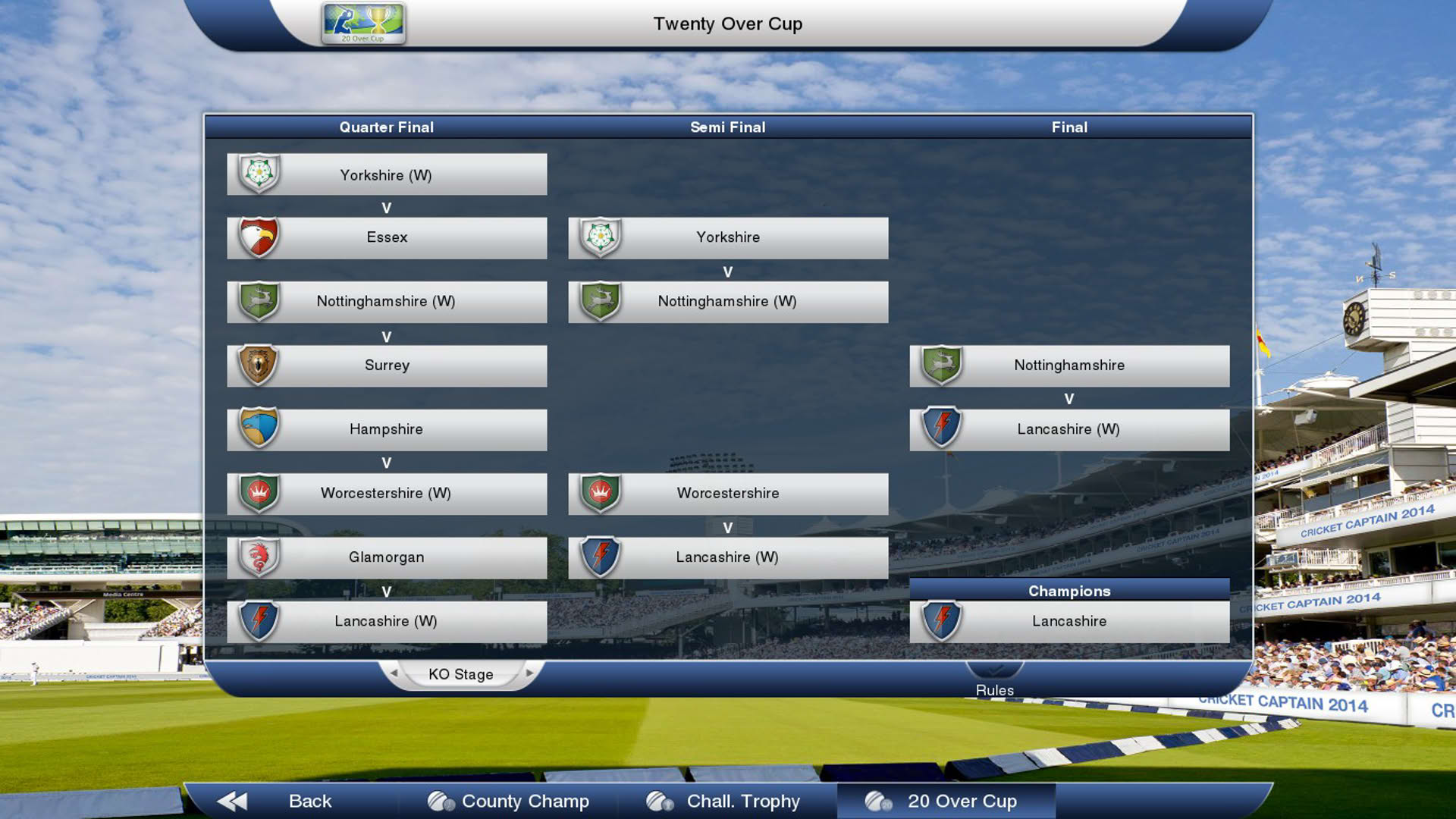 Screenshot for Cricket Captain 2014