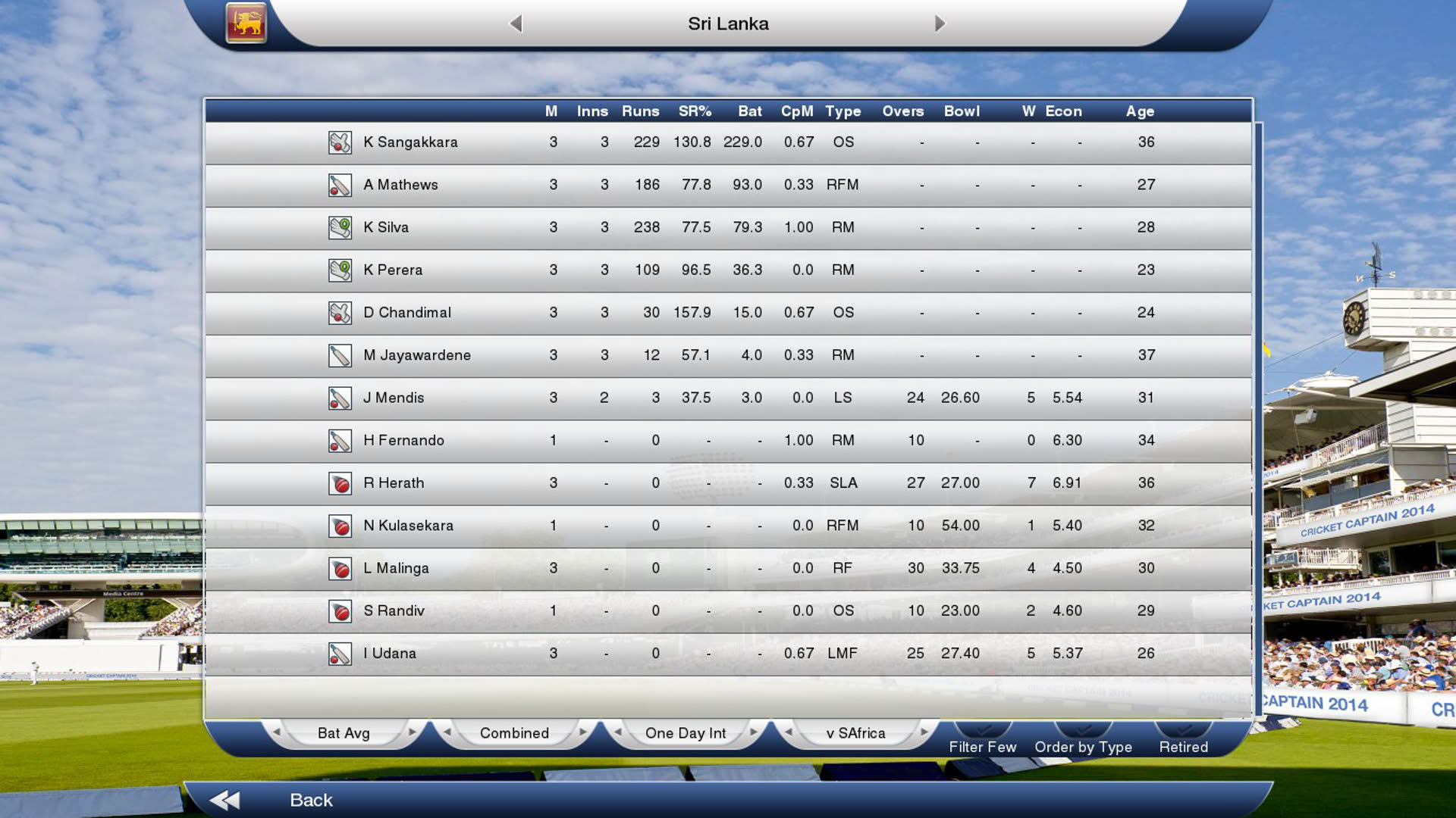 Screenshot for Cricket Captain 2014