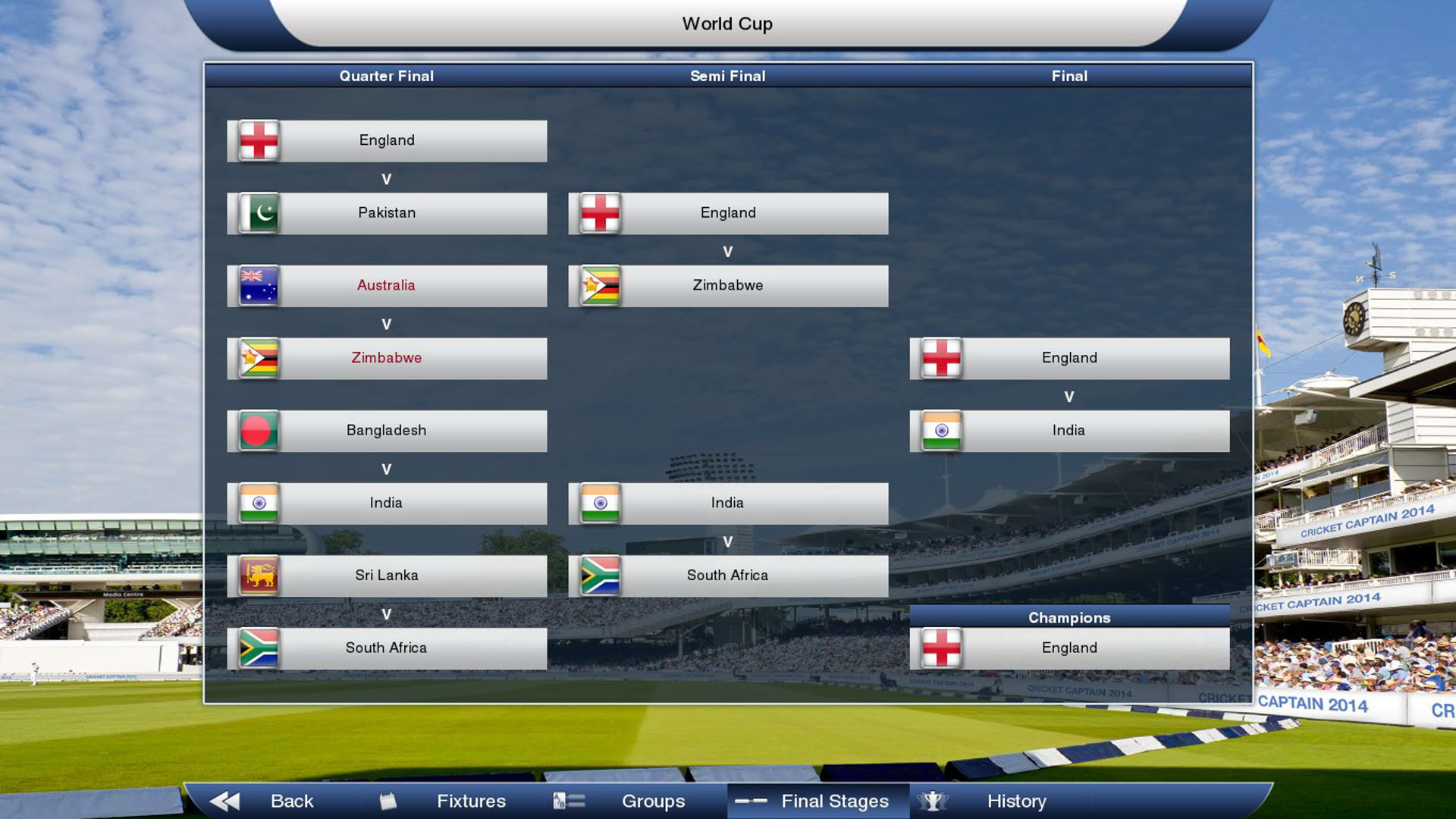 Screenshot for Cricket Captain 2014