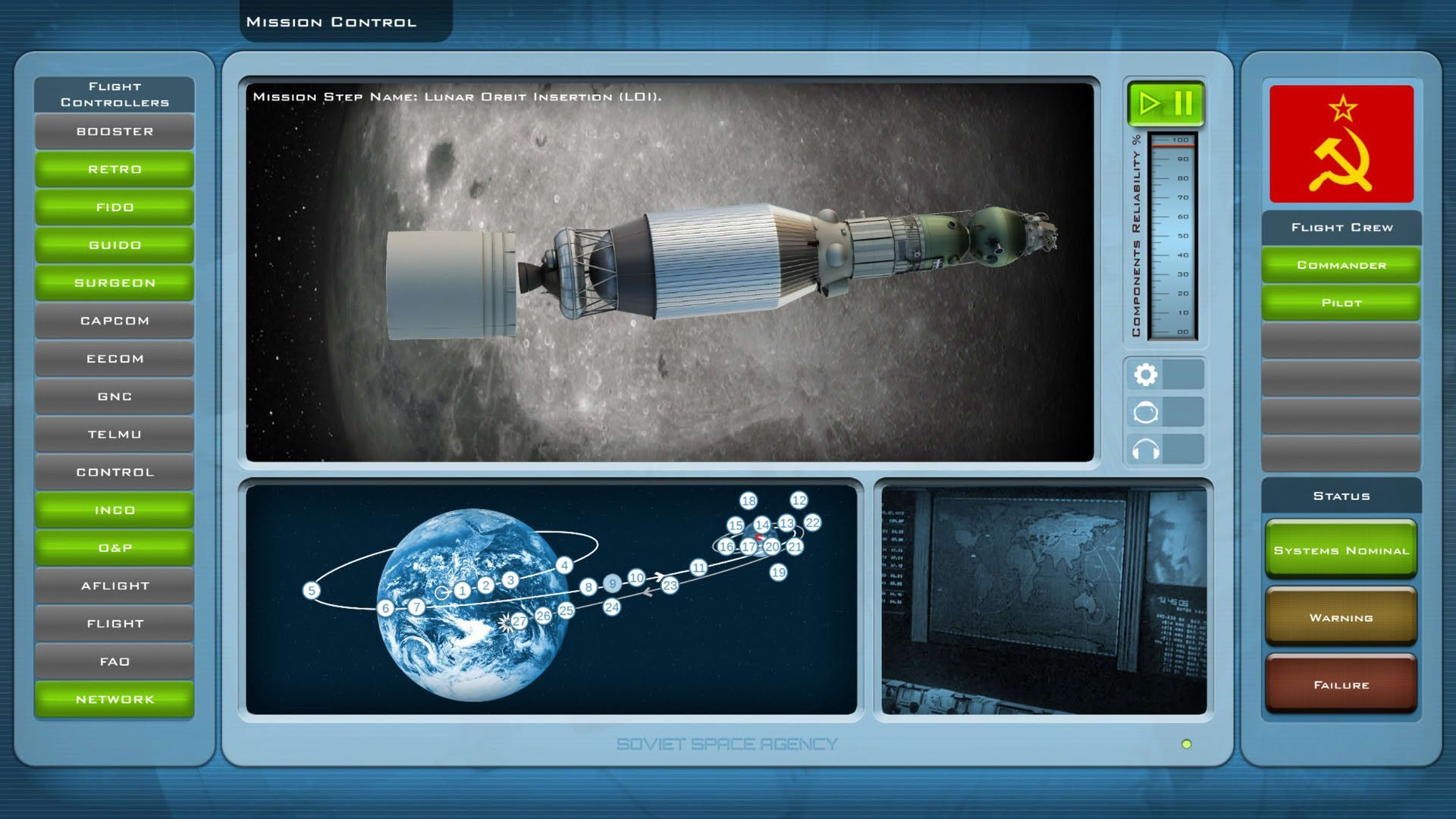 Screenshot for Buzz Aldrin's Space Program Manager