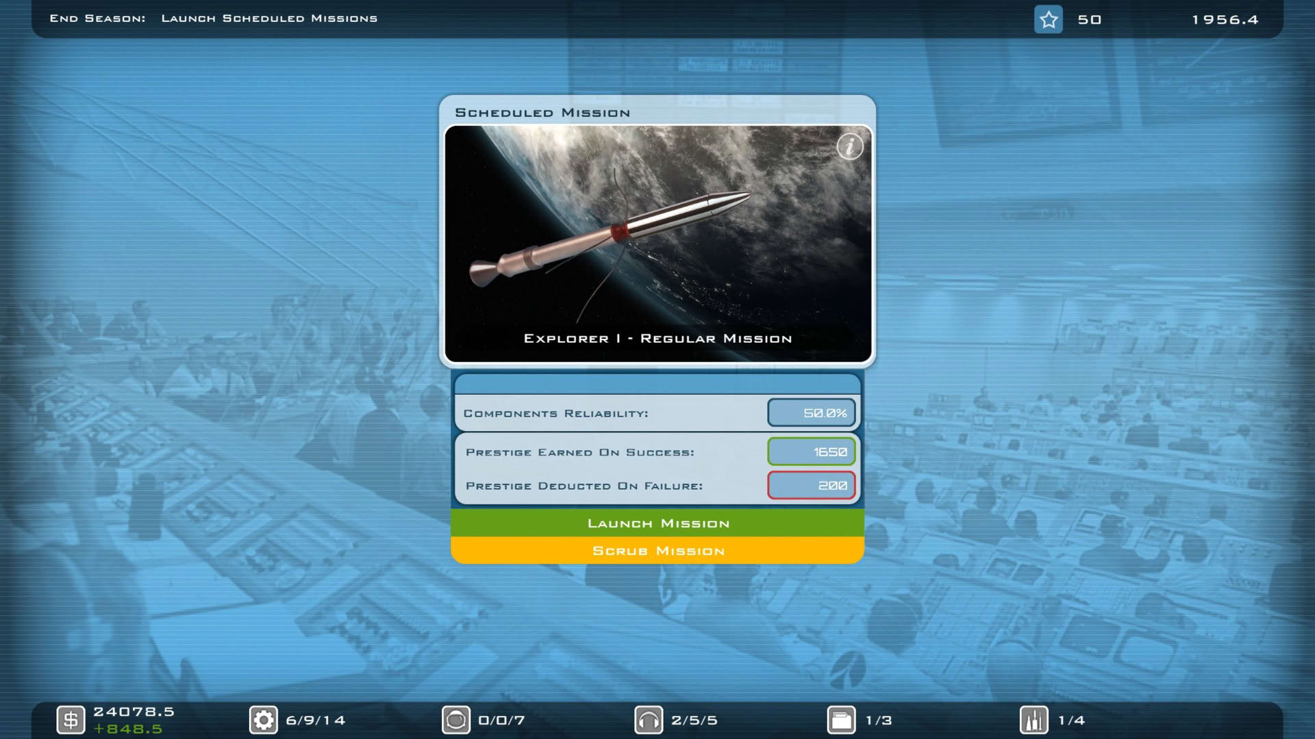 Screenshot for Buzz Aldrin's Space Program Manager