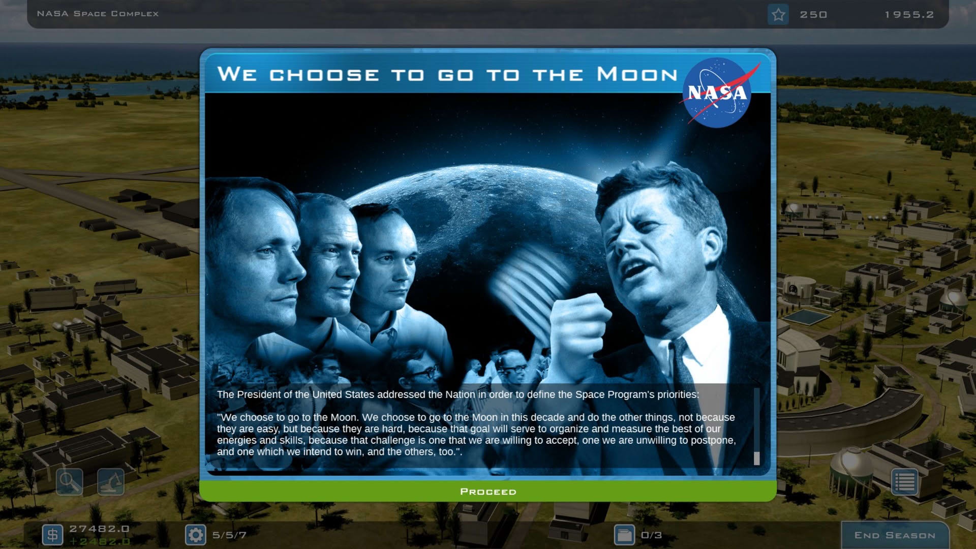 Screenshot for Buzz Aldrin's Space Program Manager