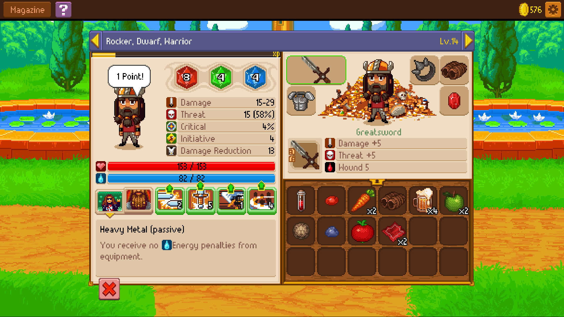Screenshot for Knights of Pen and Paper II